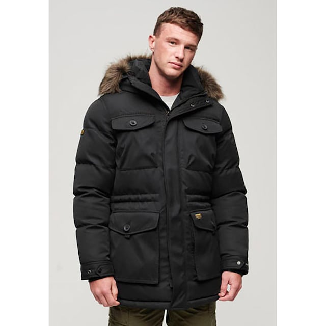 Superdry Steppjacke »CHINOOK FAUX FUR PARKA« bei ♕