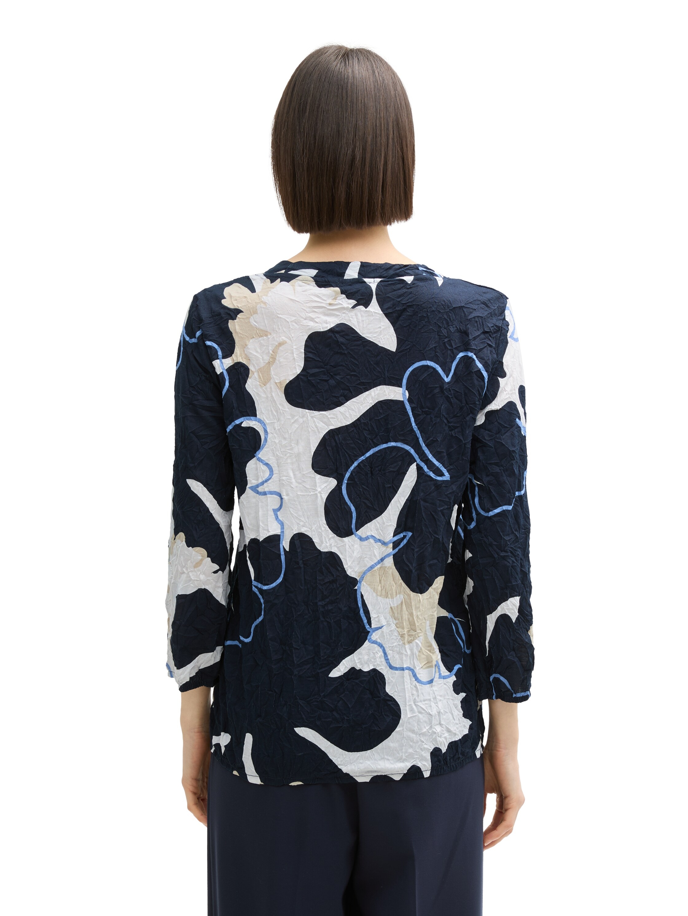 TOM TAILOR Blusenshirt, in Crinkle Optik