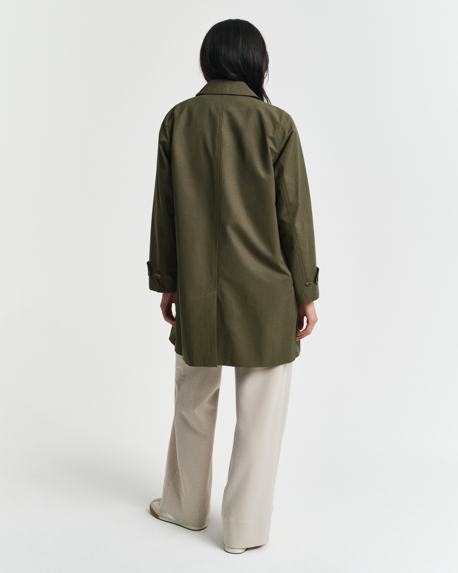Gant Kurzmantel »CAR COAT«, Mit Rundhalsausschnitt
