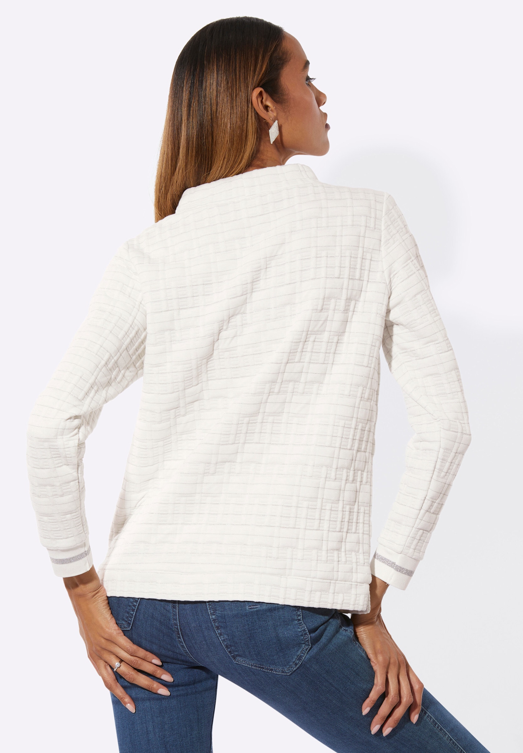 creation L Sweatshirt »Sweatshirt Sweatshirt mit Seitenschlitzen«
