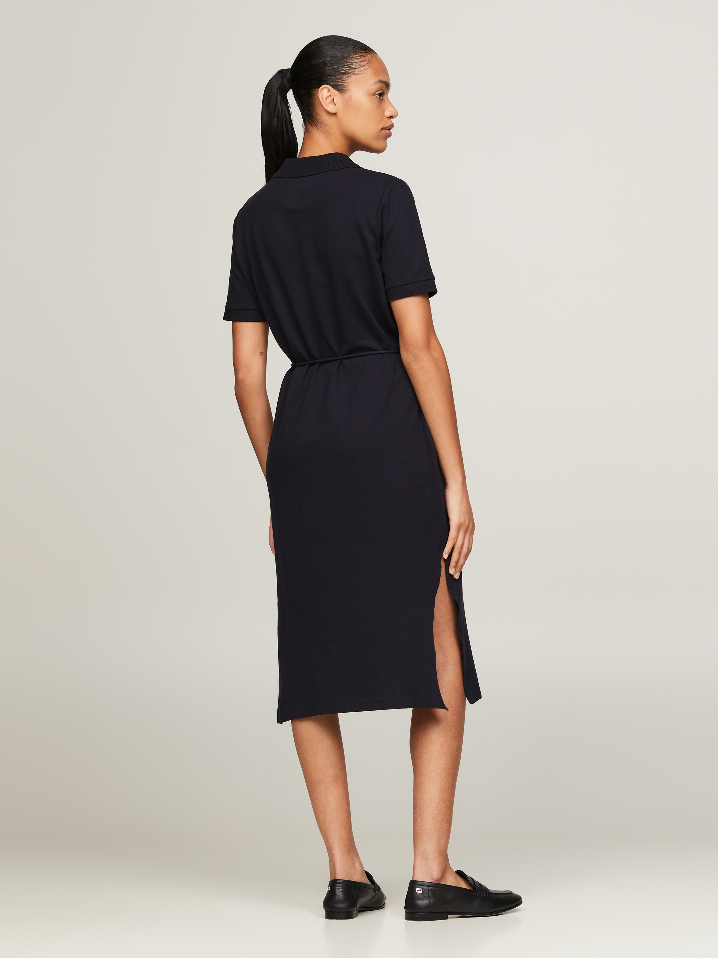 Tommy Hilfiger Polokleid »OPN PLKT LYLL POLO DRS WAIST DTL«, mit Seitenschlitzen