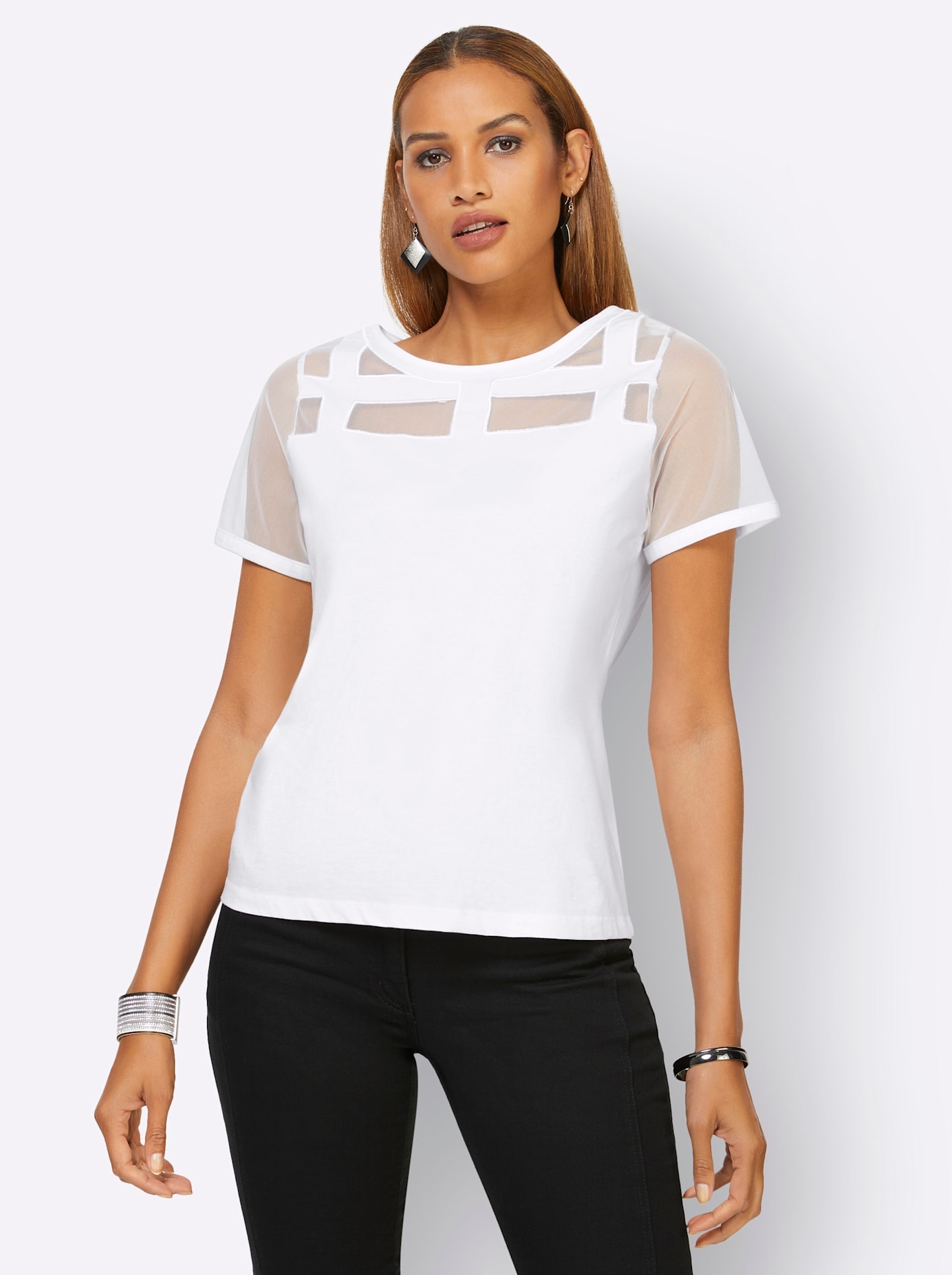 creation L Kurzarmshirt »Shirt«, (1 tlg.)