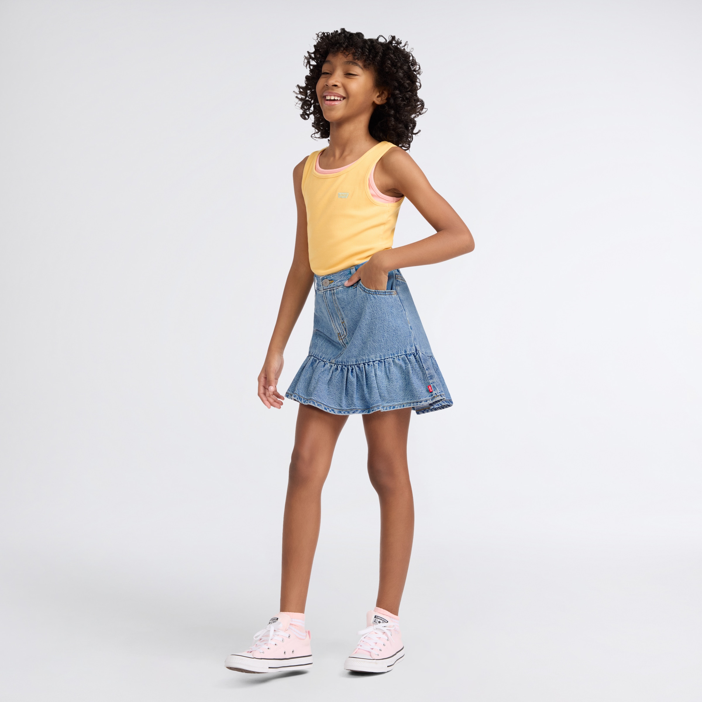 Levi's® Kids Minirock »LVG FLOUNCE SKORT« for Girls, halb Shorts halb Rock, im 5-Pocket-Style