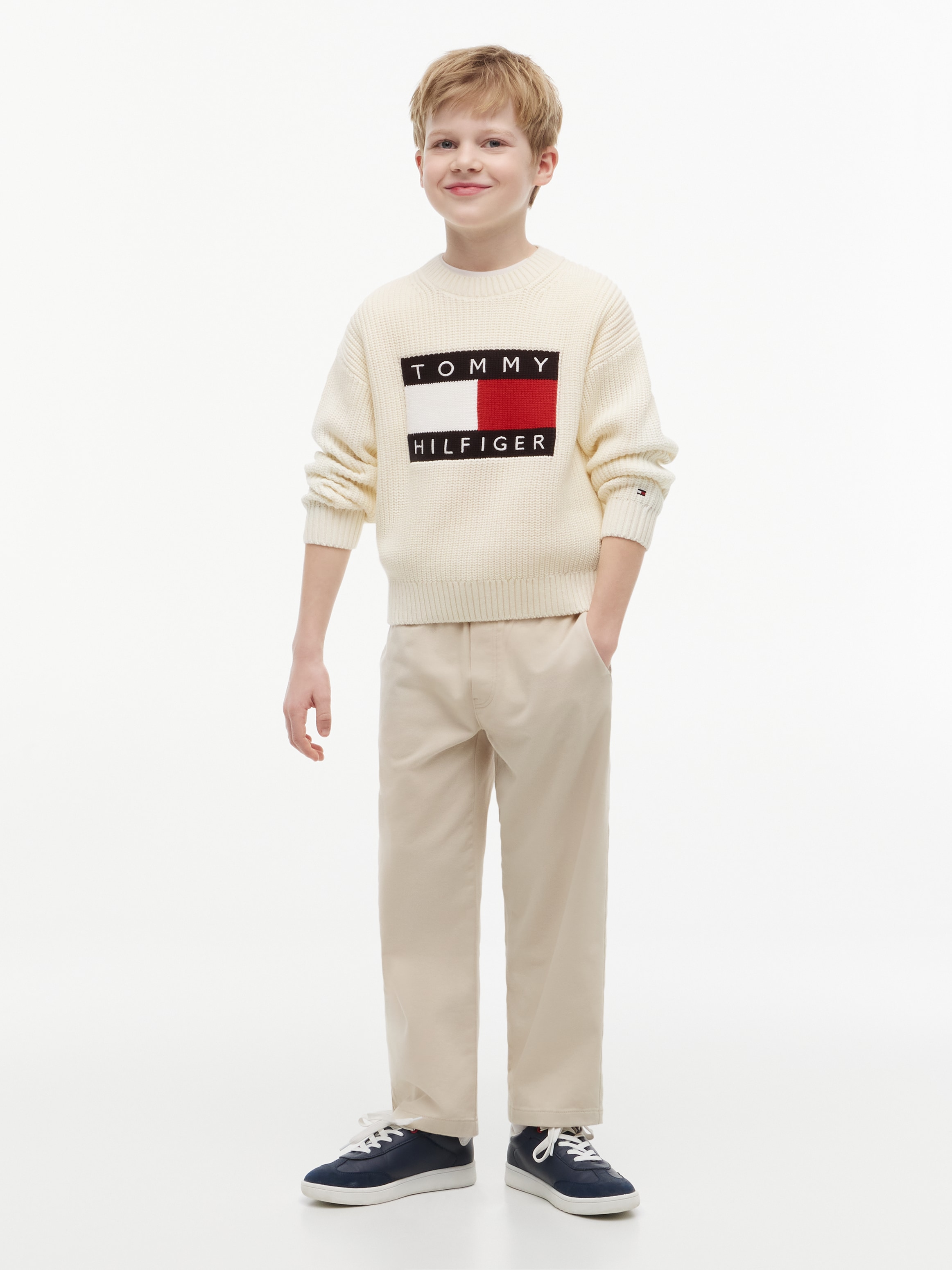 Tommy Hilfiger Strickpullover Regular fit, für Kinder bis 16 Jahre
