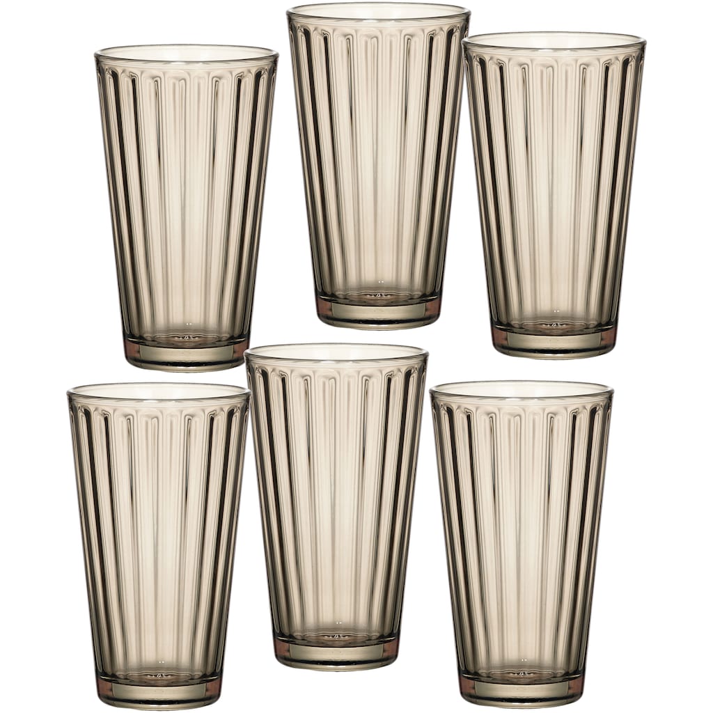 Ritzenhoff & Breker Longdrinkglas »Lawe«, (Set, 6 tlg., 6 Longdrinkgläser, je 400 ml)