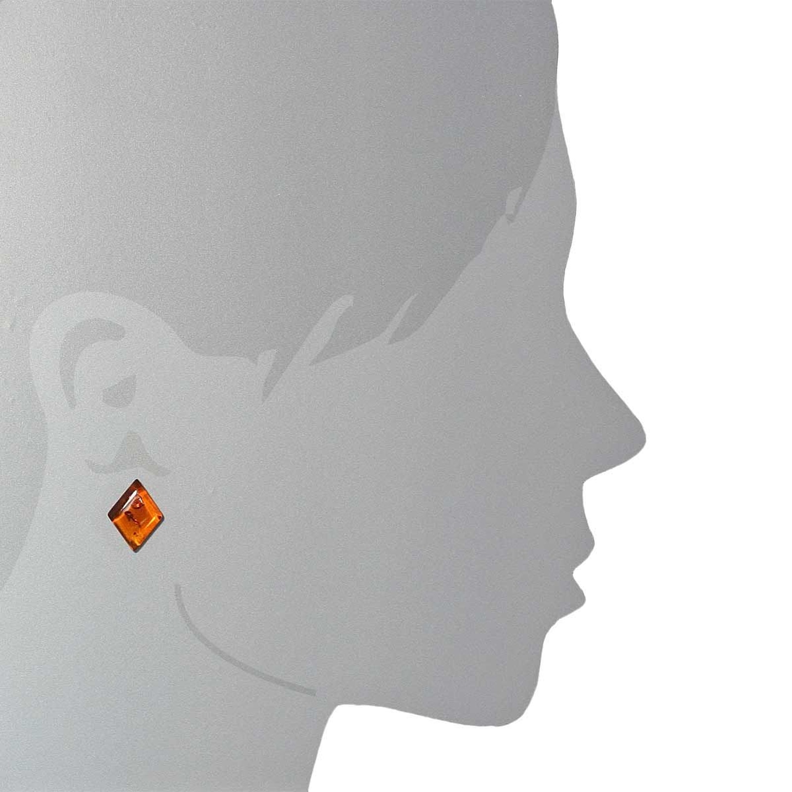 OSTSEE-SCHMUCK Paar Ohrstecker »- Ronja - Silber 925/000 - Bernstein«
