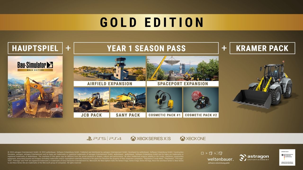 Astragon Spielesoftware »Bau-Simulator: Gold Edition«, PlayStation 4