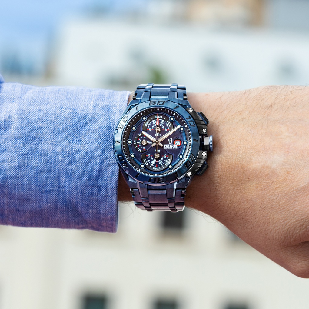 Festina »Chrono Bike Special Edition« Quarzuhr, Armbanduhr, Herrenuhr, Edelstahlarmband