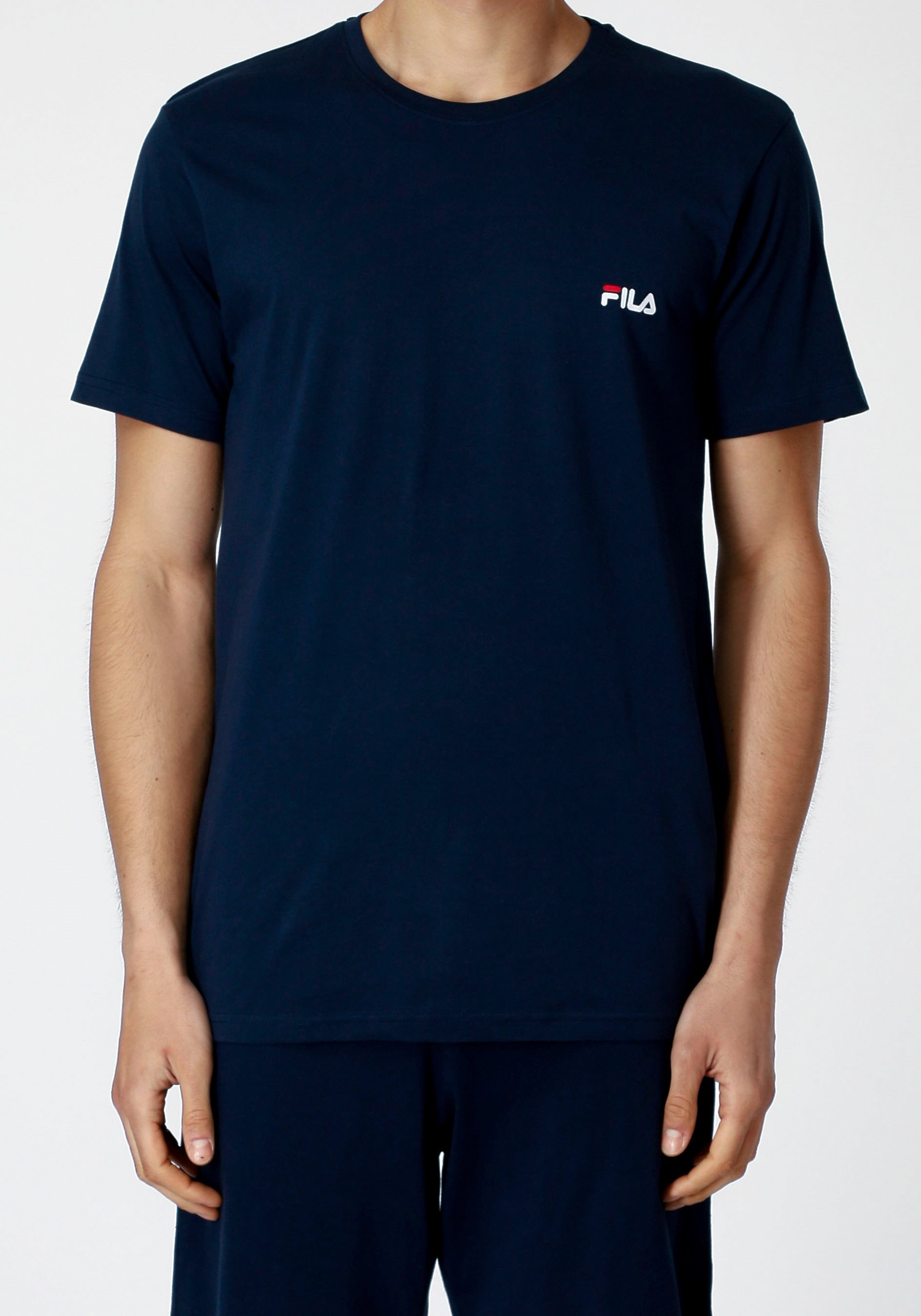 Fila Shorty, (2 tlg., 2-tlg.), Hose mit elastischem Logobund und Kurzarmshirt