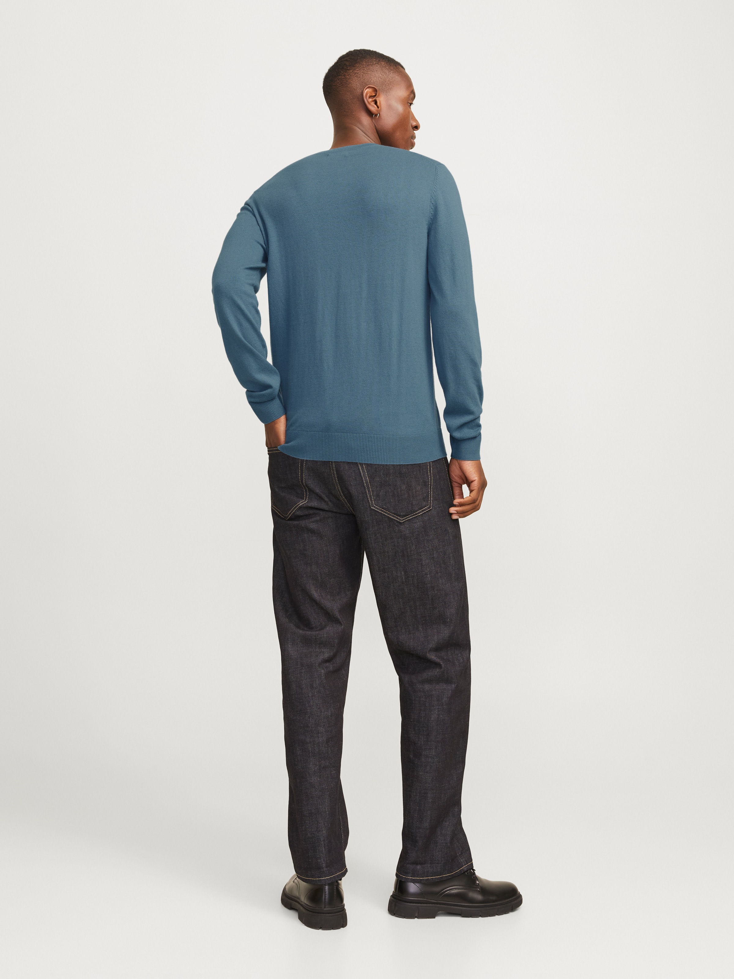 Jack & Jones Strickpullover »JJEEMIL KNIT CREW NECK NOOS«, mit Rundhalsausschnitt