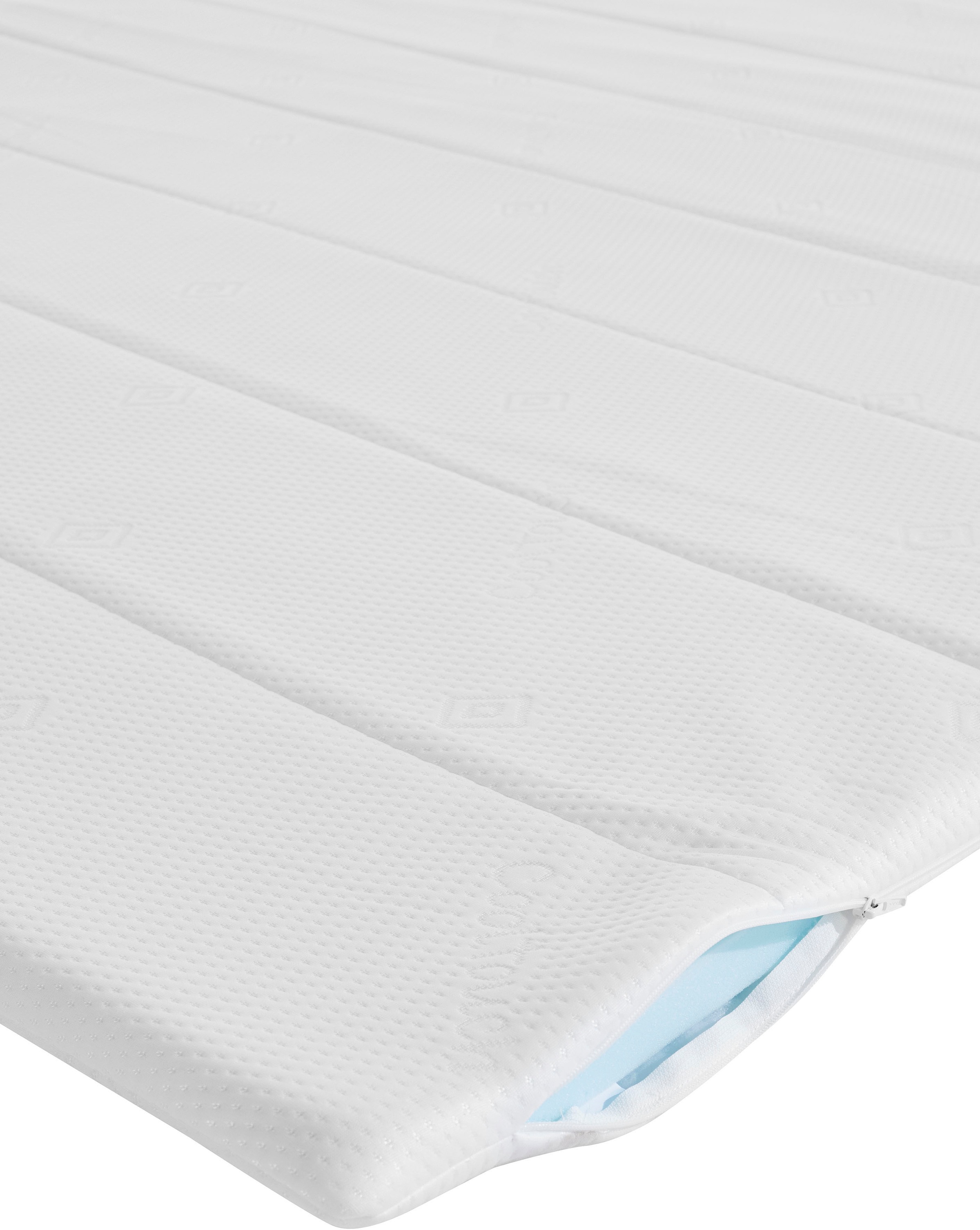 Home affaire Boxbett »Luan« Schubkästen, LED-Beleuchtung und Topper, in Breite 120 cm und 180 cm