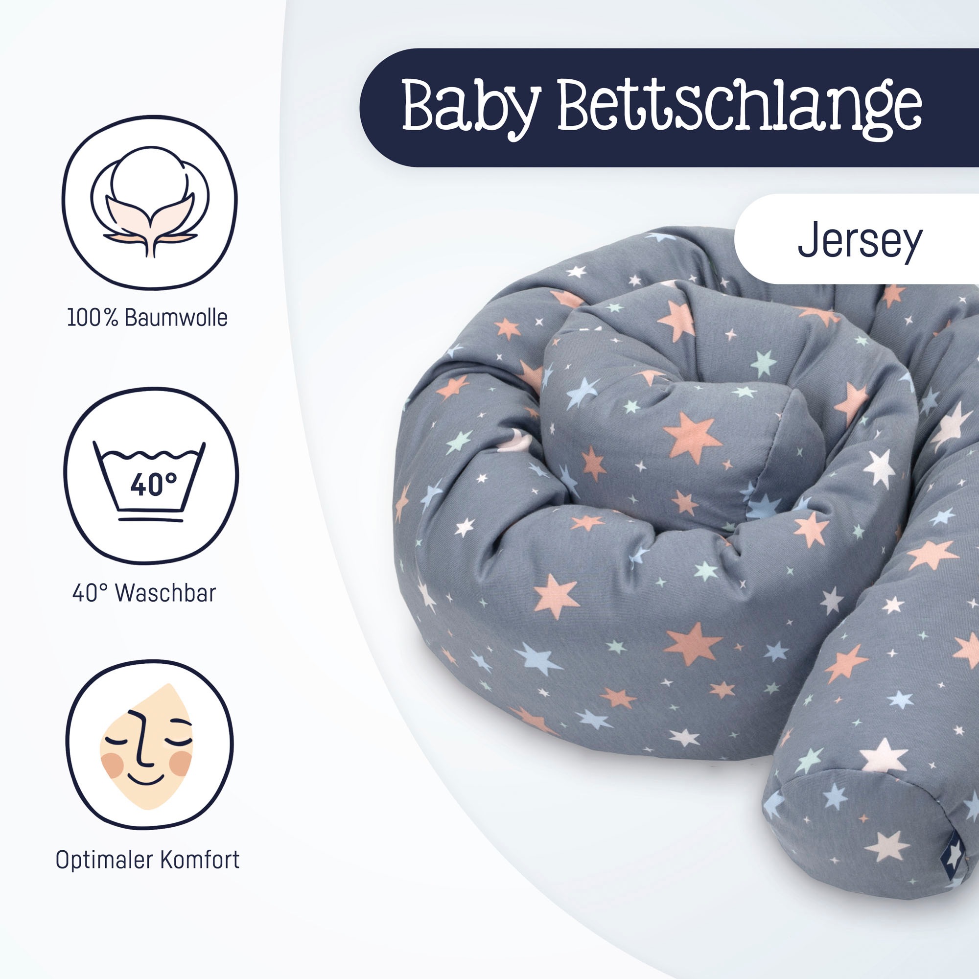 Julius Zöllner Nestchenschlange »Jersey, Shiny Stars«, Made in Germany