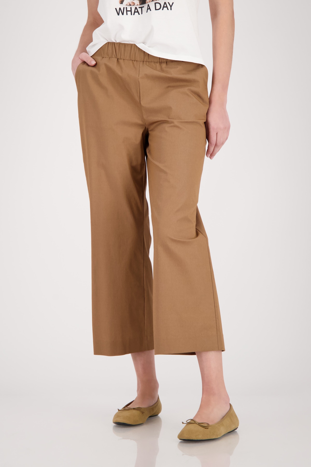 Monari Culotte »Hose Sarah s Basic Cotton«  Regular fit mit elastischem Bund