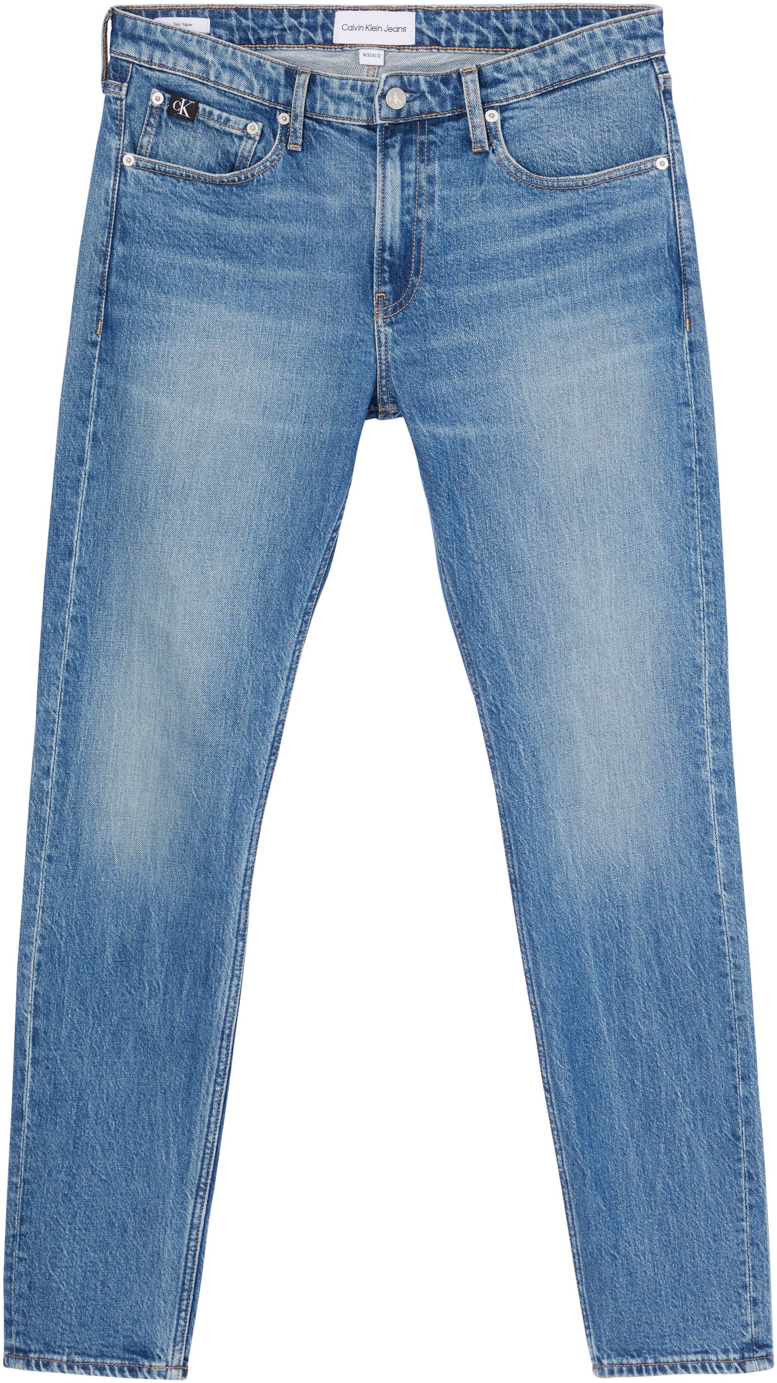 Calvin Klein Jeans Tapered-fit-Jeans »SLIM TAPER«, mit Leder-Badge bei ♕
