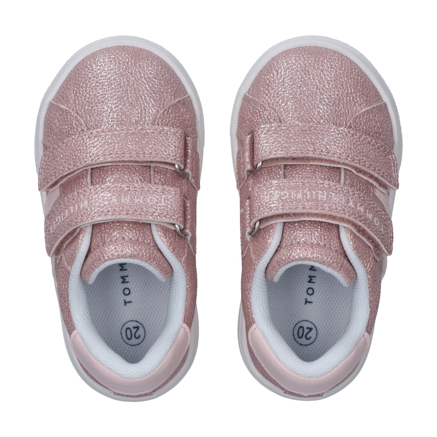 Tommy Hilfiger Sneaker  Schlupfschuh Klettschuh, Mädchenschuh mit allover Glitzer