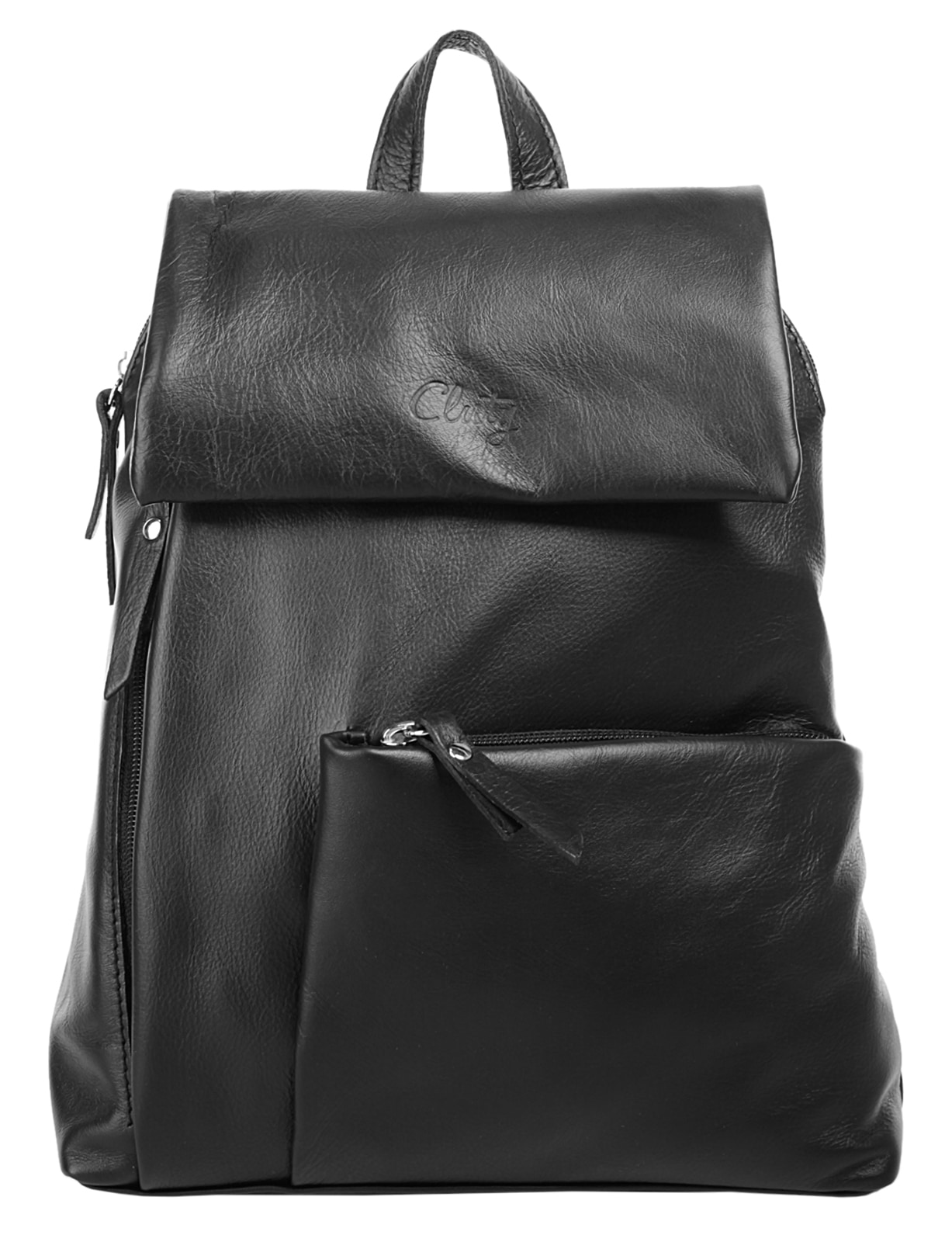 Cityrucksack, echt Leder, Made in Italy