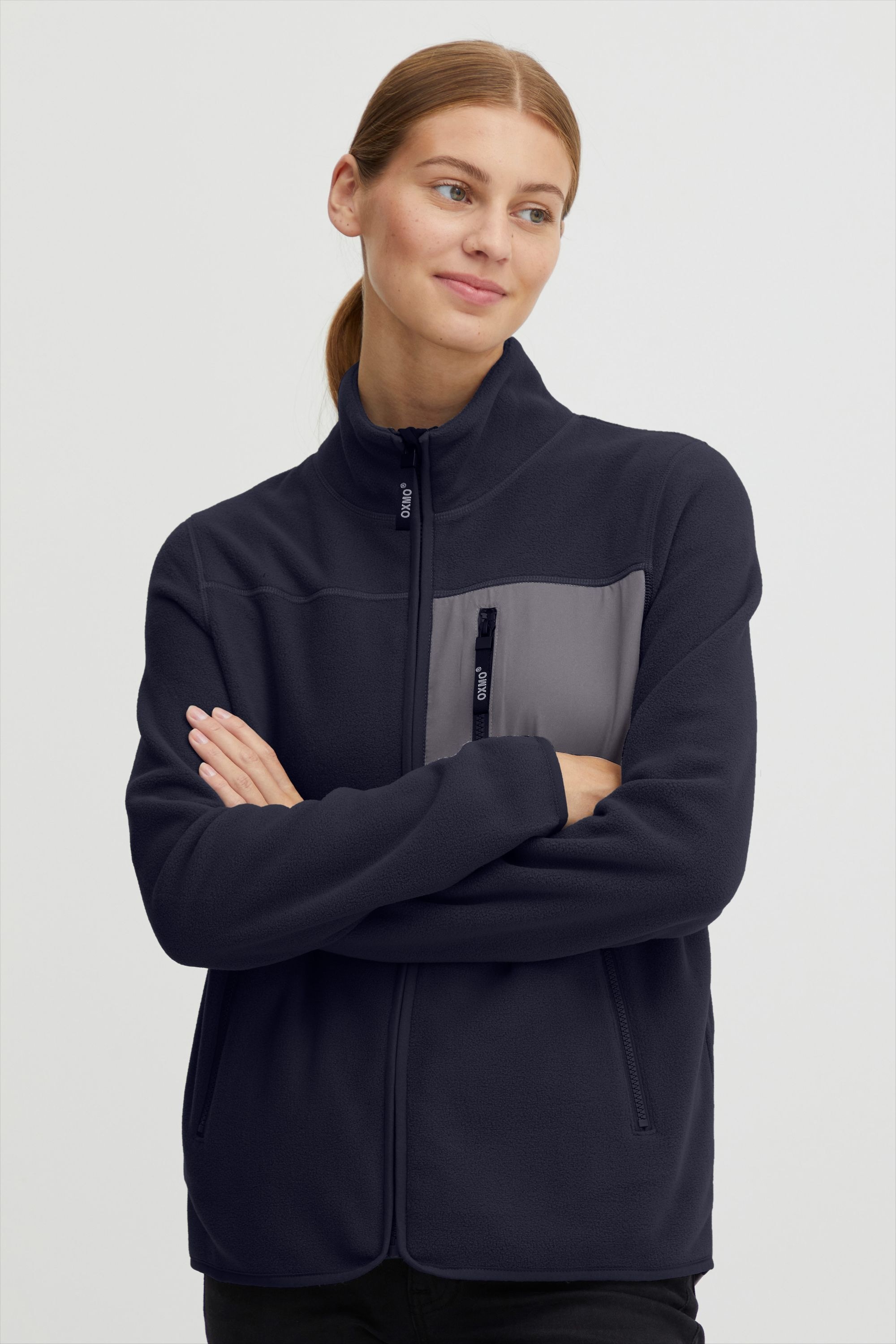 OXMO Fleecejacke »Fleecejacke OXNymfe«, ohne Kapuze