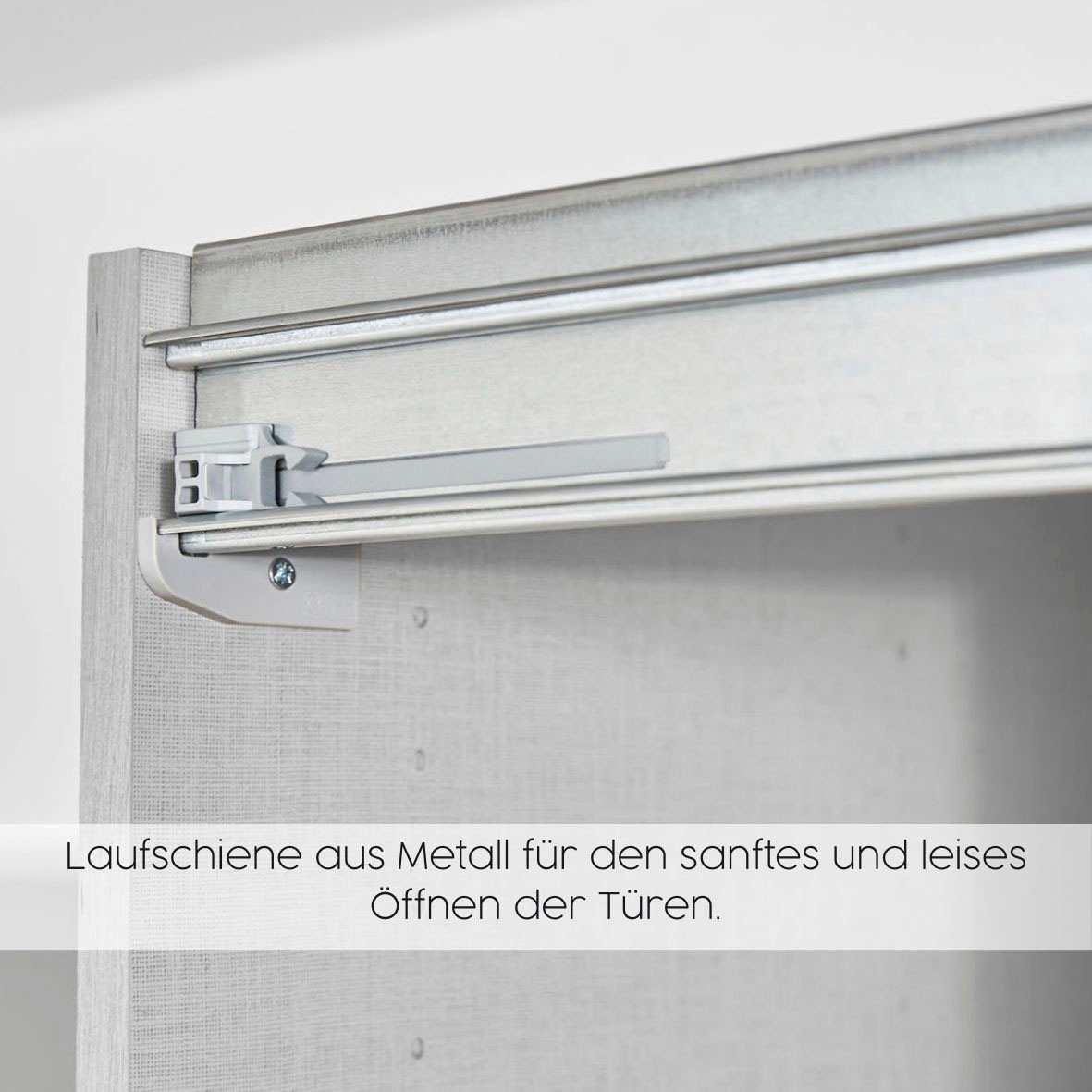 rauch Schwebetürenschrank »Kleiderschrank Schrank OTTO´S CHOICE Garderobe AGORDO«, (in zwei Griff-Farben), Top Innenausstattung, in 4 Breiten und 2 Höhen MADE IN GERMANY