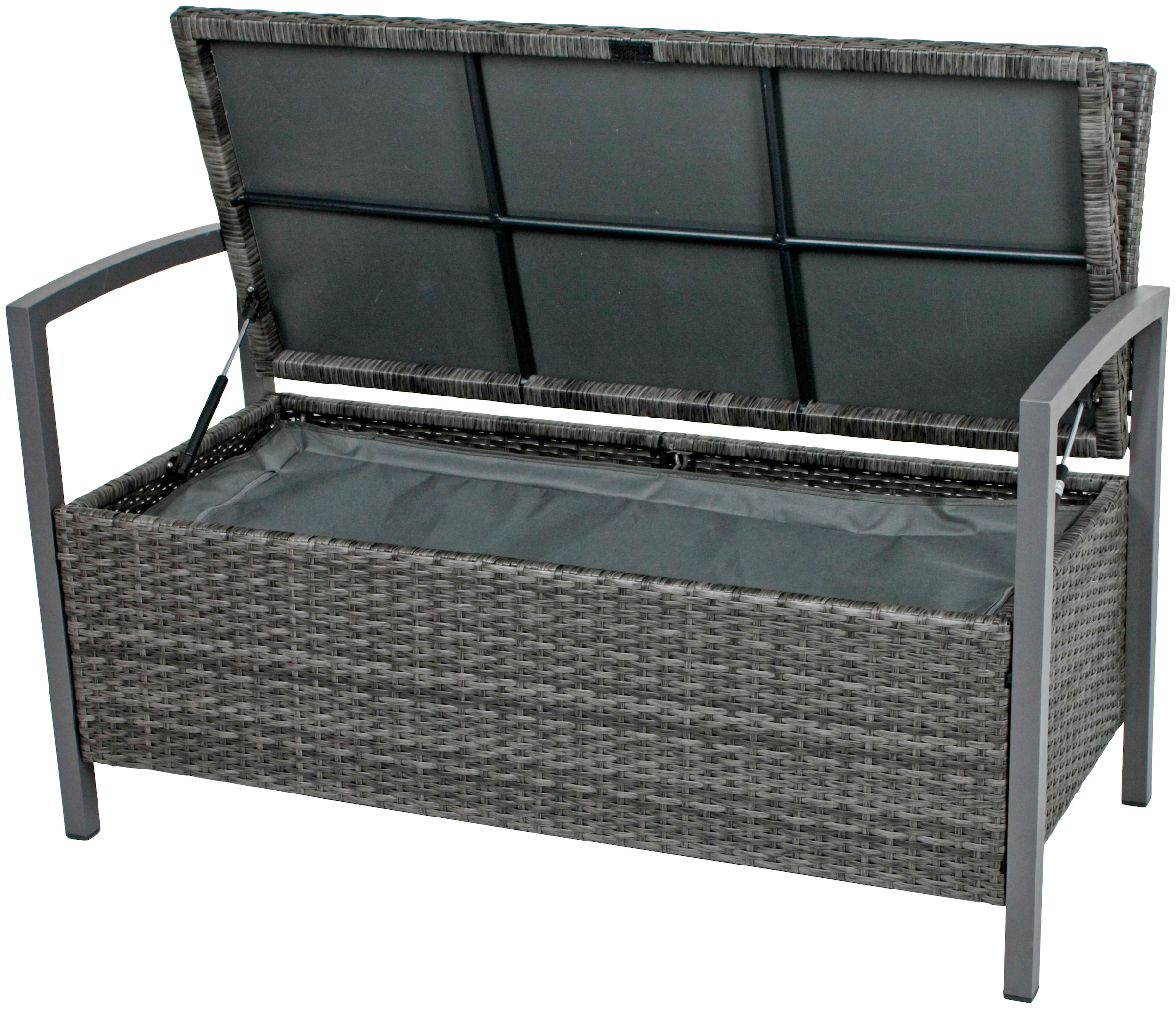 Garden Pleasure Gartenbank »Ferrara«, mit Staufach, BxTxH: 117x58x86 cm, verschiedene Farben