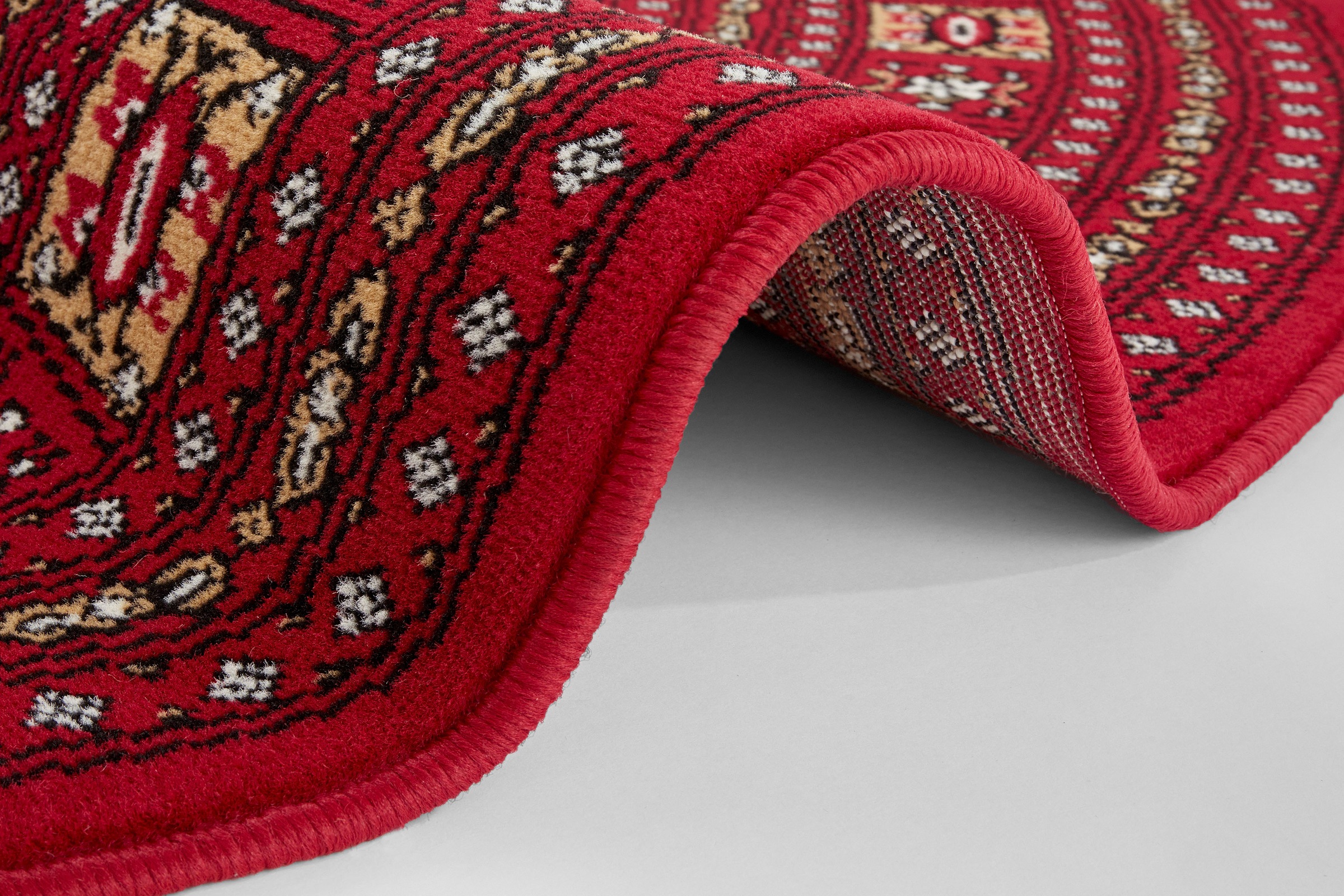 NOURISTAN Teppich »Sao Buchara«, rund, 9 mm Höhe, Kurzflor, Orient, Teppich, Vintage, Esszimmer, Wohnzimmer, Flur