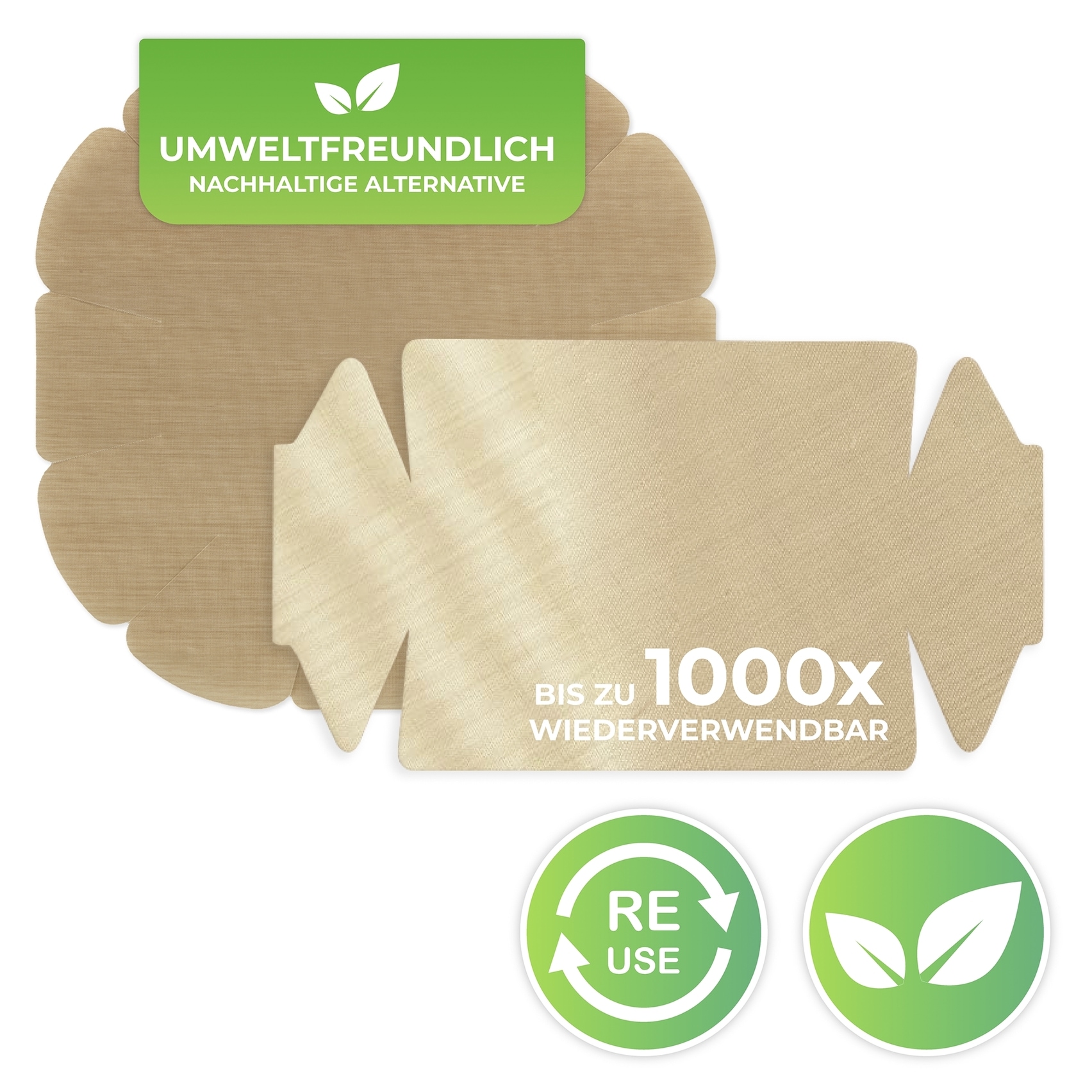 Maximex Backpapier »Antihaft-Backform-Zuschnitt« mit Antihaft-Beschichtung, Set bestehend aus 1x rund, 1x eckig