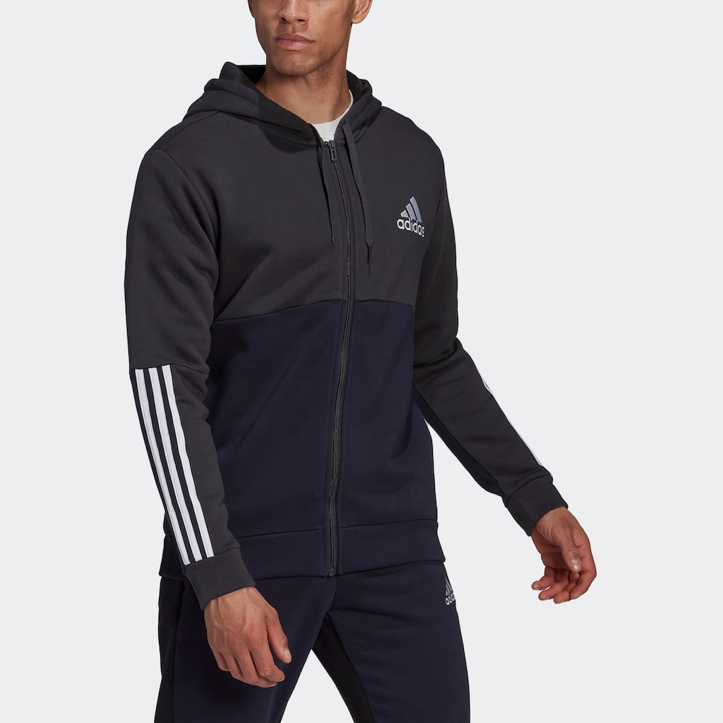 adidas Sportswear Kapuzensweatshirt »ESSENTIALS COLORBLOCK FLEECE KAPUZENJACKE«