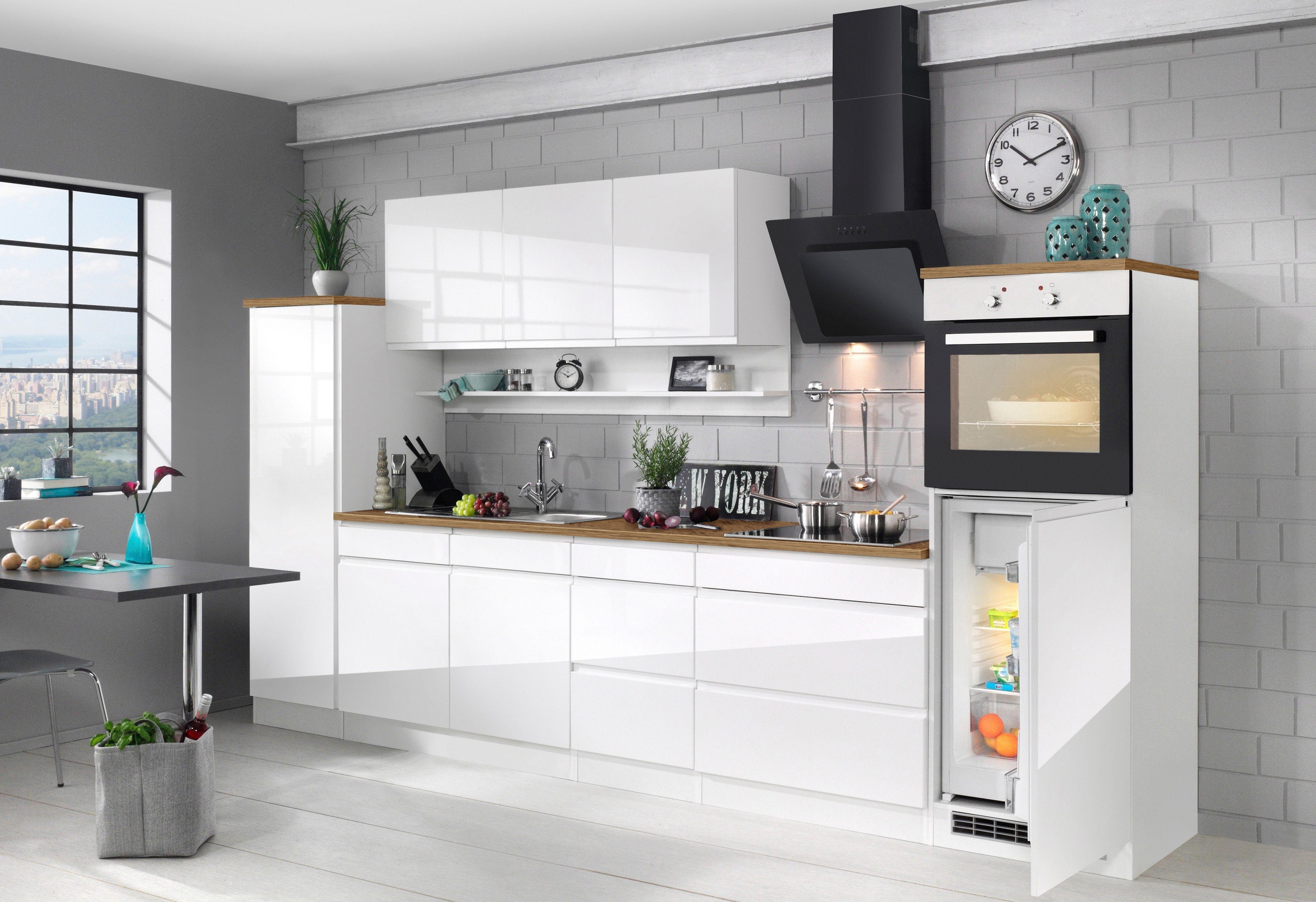 HELD MÖBEL Spülenschrank »Virginia«, 100 cm breit, inklusive Einbauspüle