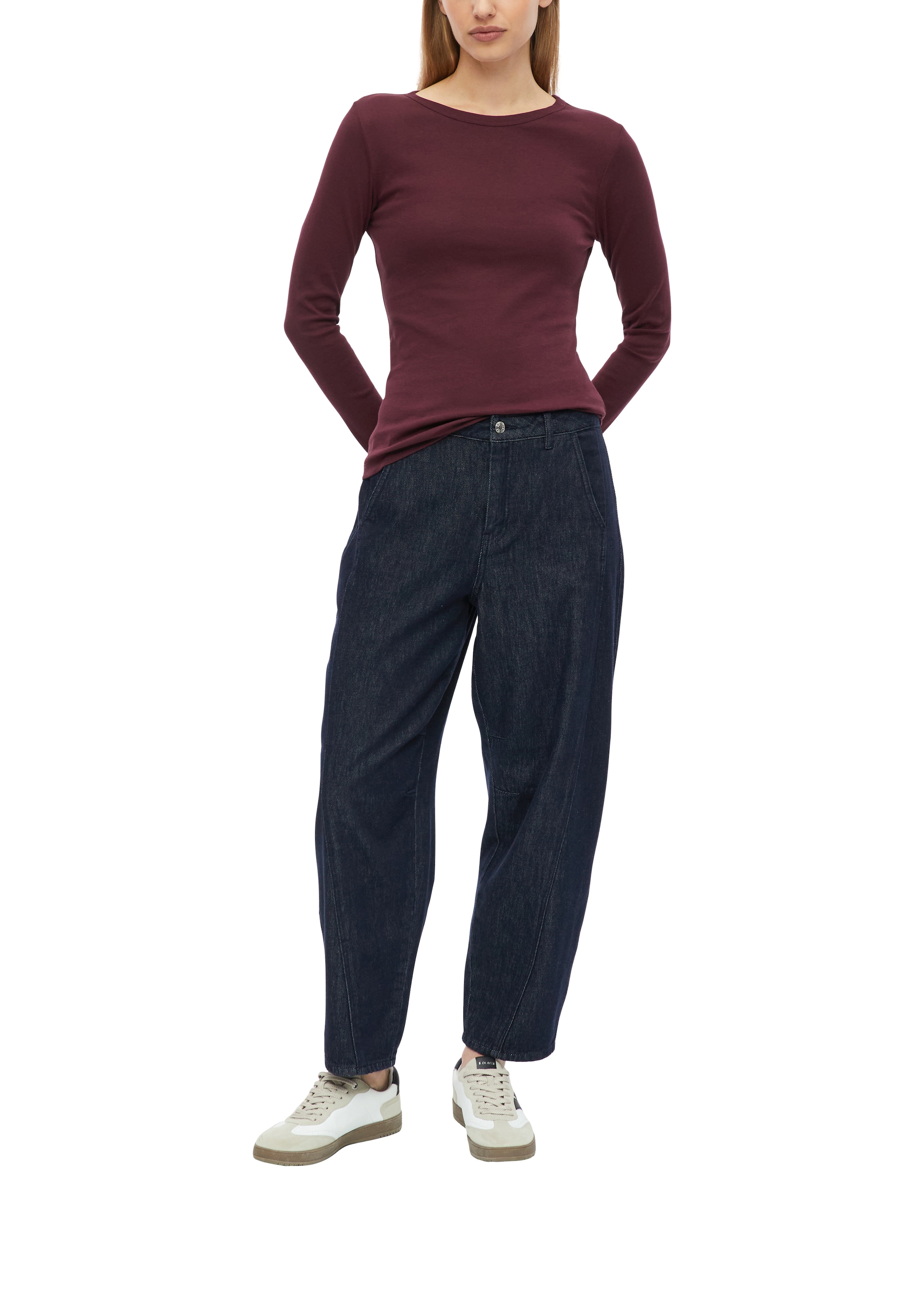 s.Oliver Langarmshirt mit U-Boot-Ausschnitt