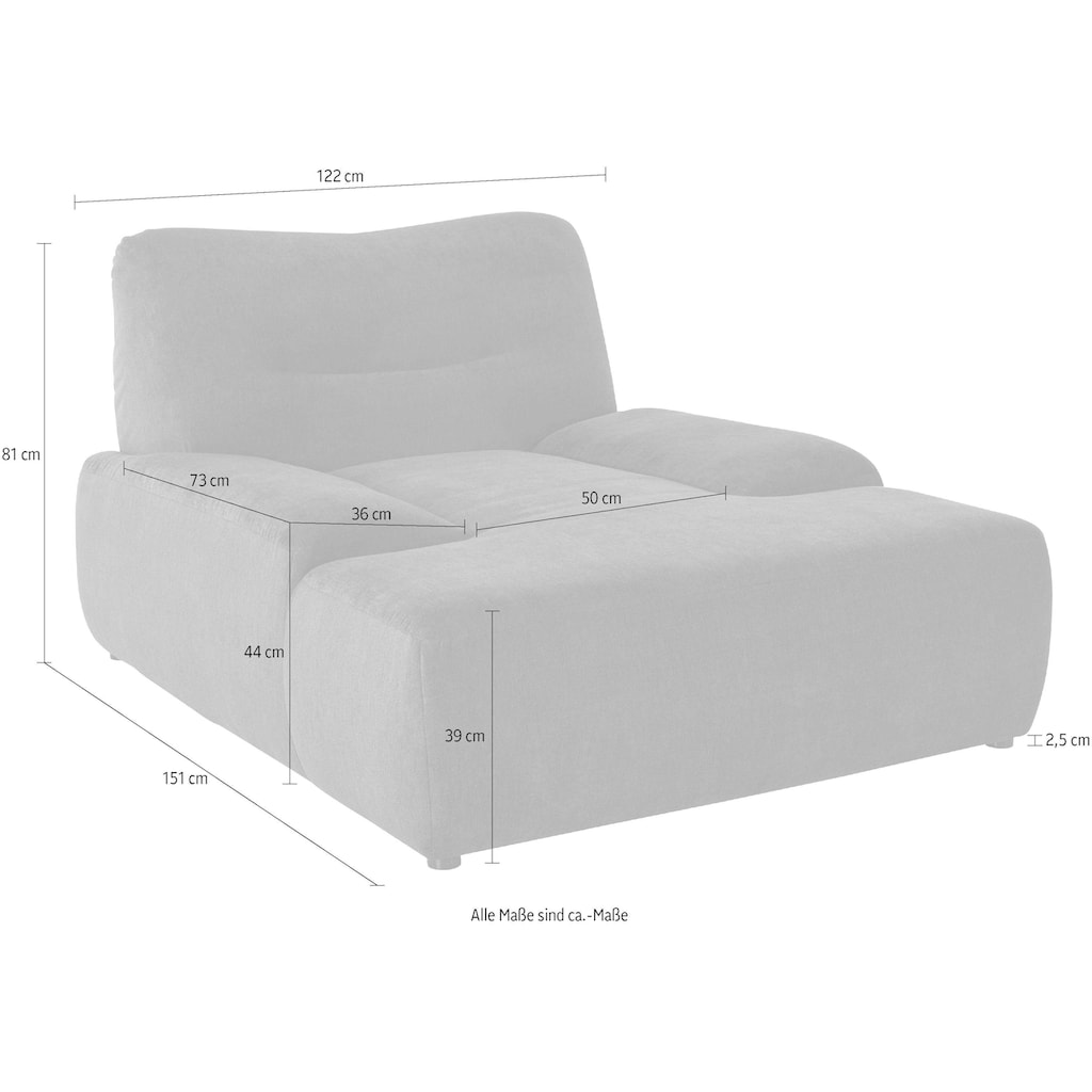 DOMO collection Loveseat »Cesena«