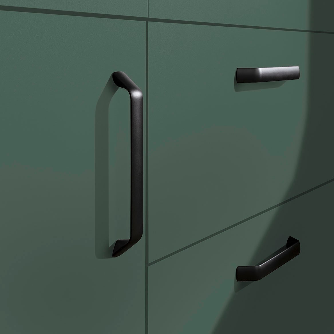 wiho Küchen Küchenzeile »"Simi", wahlweise mit E-Geräten, mit verstellbaren Füßen«, Soft-Close-Funktion in Schubkästen und Auszügen, Breite 220 cm