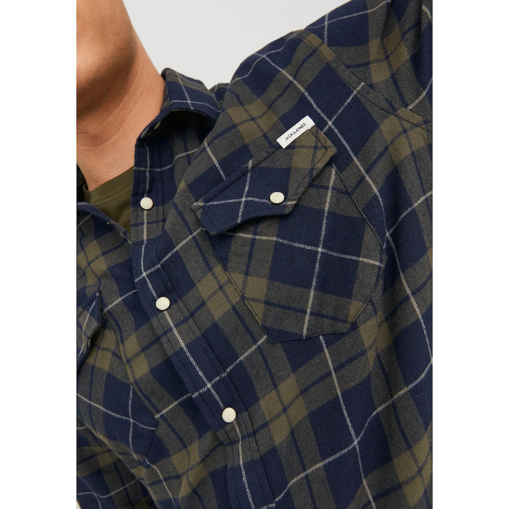 Jack & Jones Langarmhemd »JJSHERIDAN FALL CHECK SHIRT LS«, mit Brusttaschen