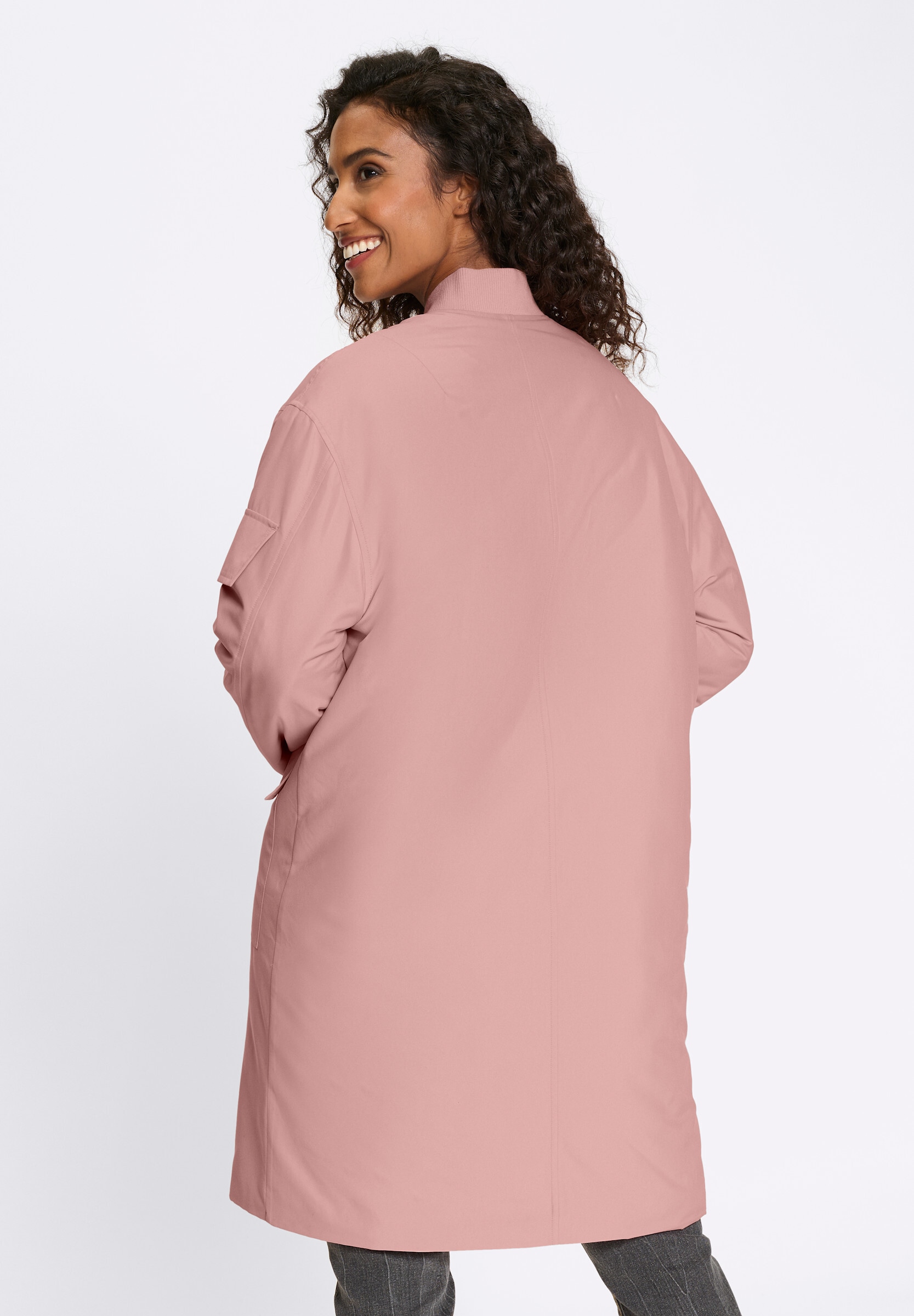 heine Parka »Mantel Mantel in langer Blousonform« ohne Kapuze