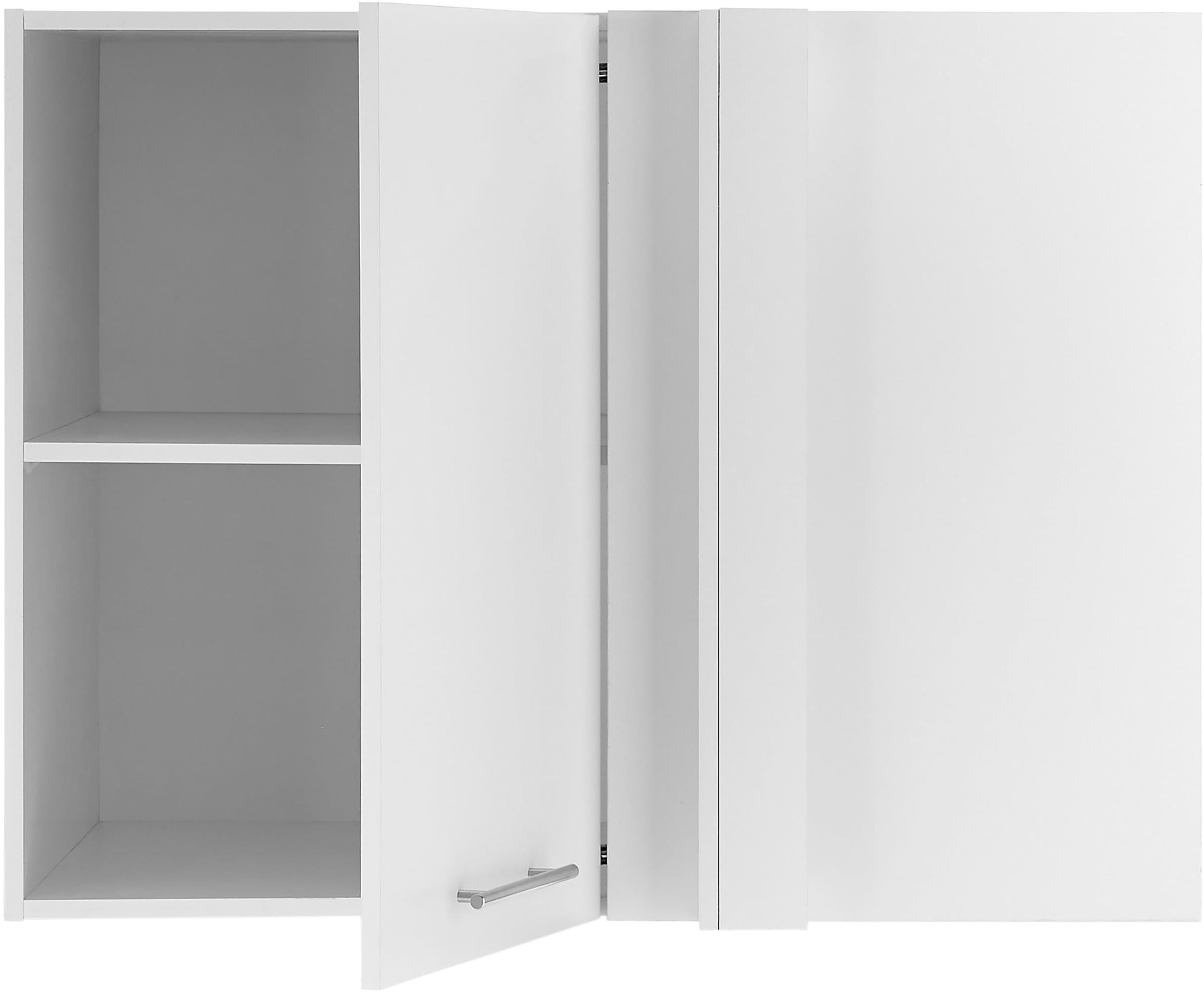 Laundreezy Aufsatzschrank »Laundreezy, Eck-Aufsatzschrank BxHxT 100x76x68 cm« 1 Stk. tlg. Breite 100cm, Tür L/R montierbar, Softclose-Funktion