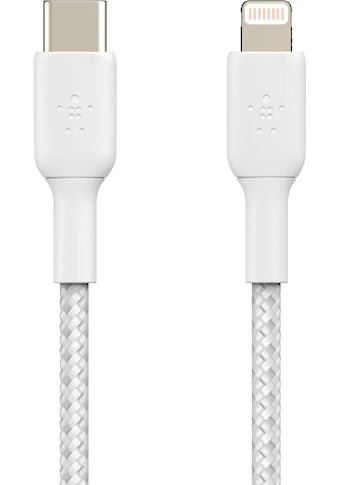 Smartphone-Kabel »Lightning/USB-C Kabel ummantelt mfi 1m«, Lightning-USB-C, 100 cm
