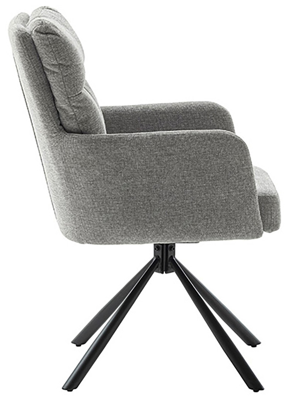 MCA furniture Esszimmerstuhl »UTICA«, Chenilleoptik, (2er-Set), drehbar 180°, Taschenfederkern, Sitzhöhe ca. 50 cm