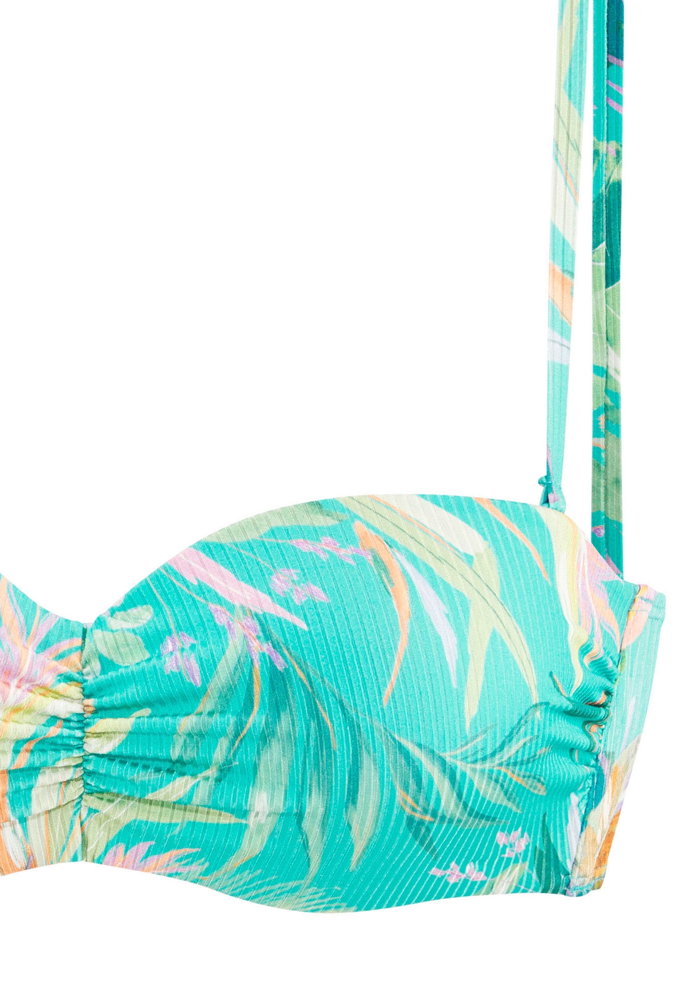Venice Beach Bügel-Bandeau-Bikini-Top »Sandra« in modischer, leicht glänzender Rippware