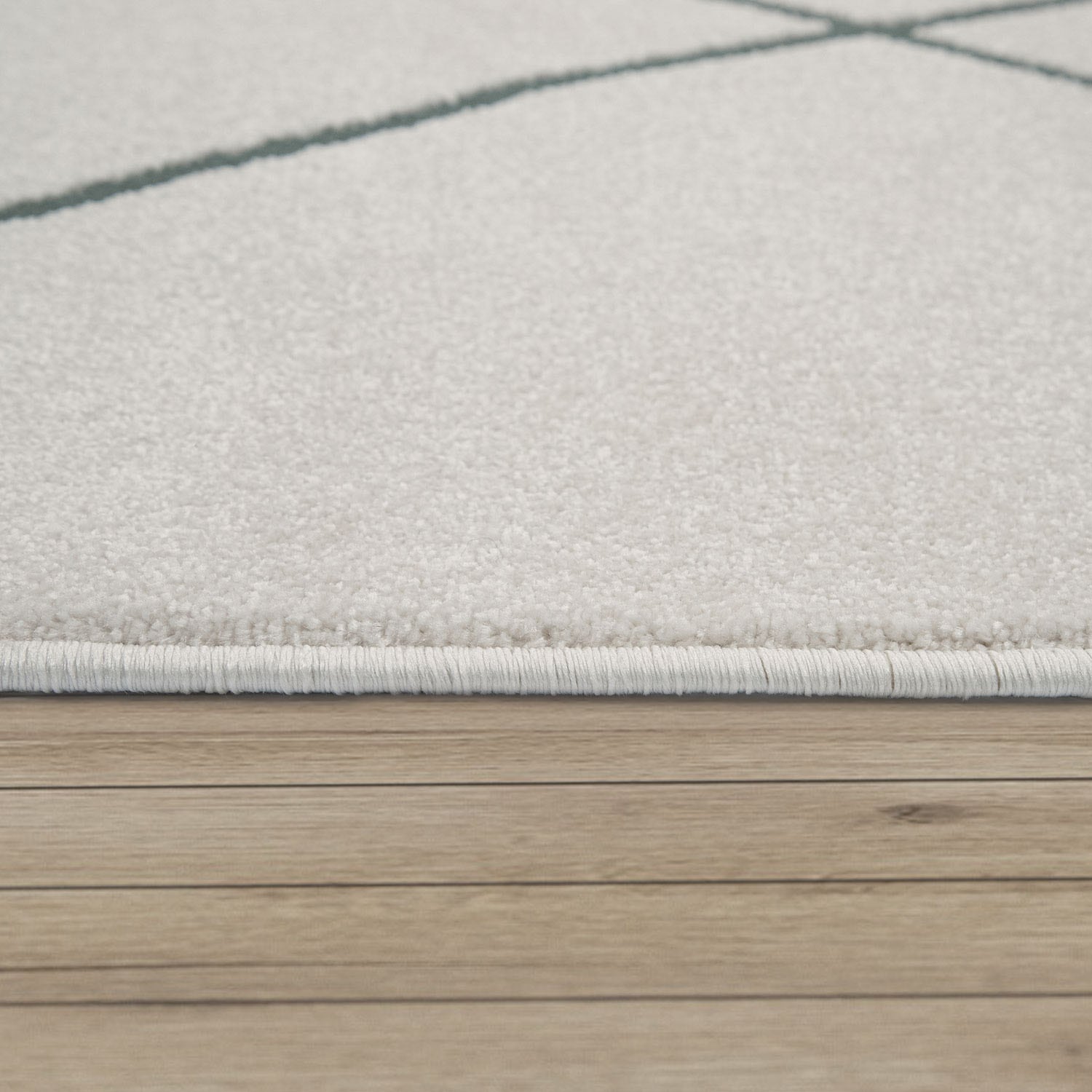 Paco Home Teppich »Haral 787«, rund, 9 mm Höhe, Kurzflor, Scandi Design, Rauten Motiv