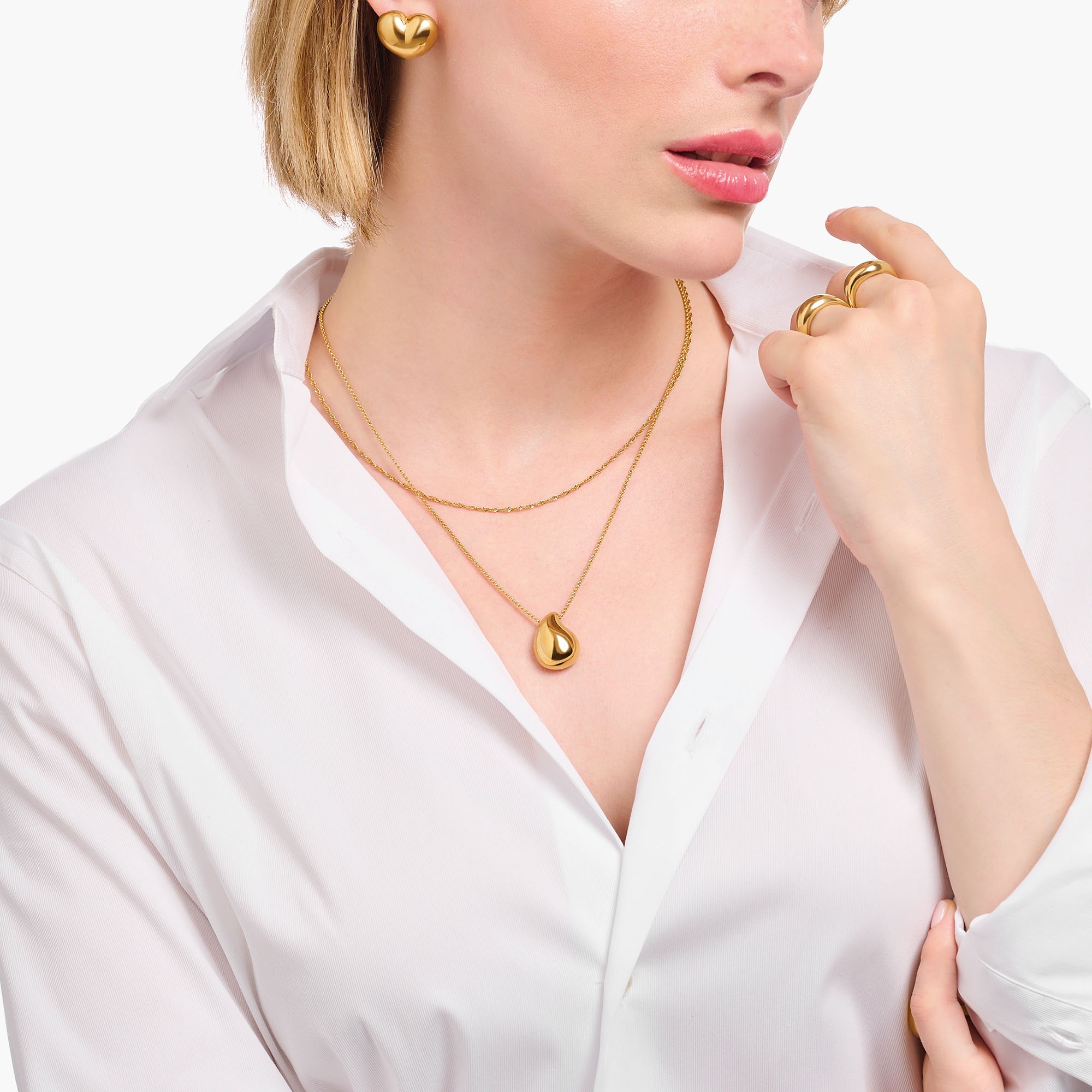 THOMAS SABO Collierkettchen »Singapurkettengliederung, 1,7 mm breit, KE2284-001, KE2284-413«