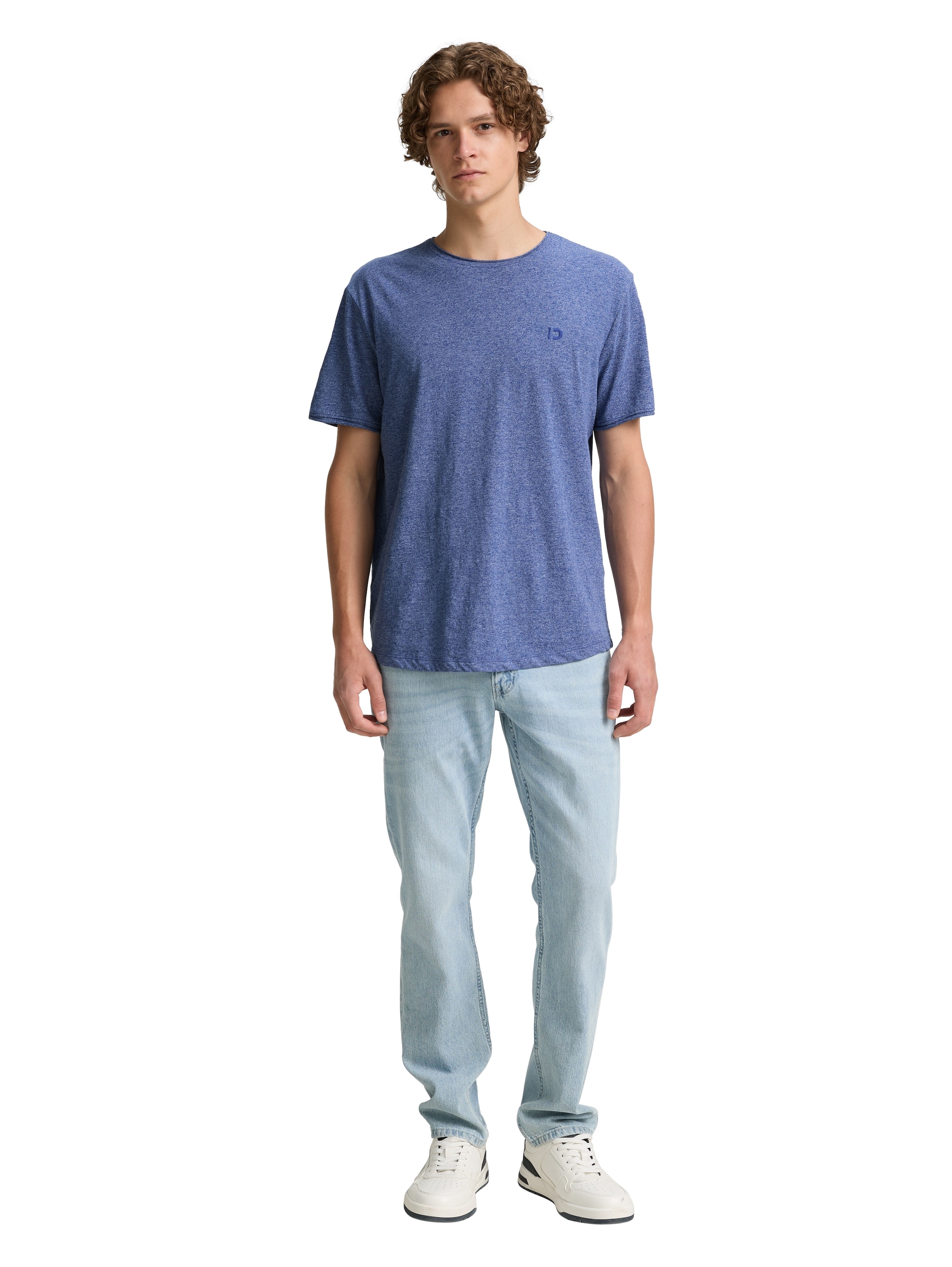 TOM TAILOR Denim T-Shirt, in Melange-Optik