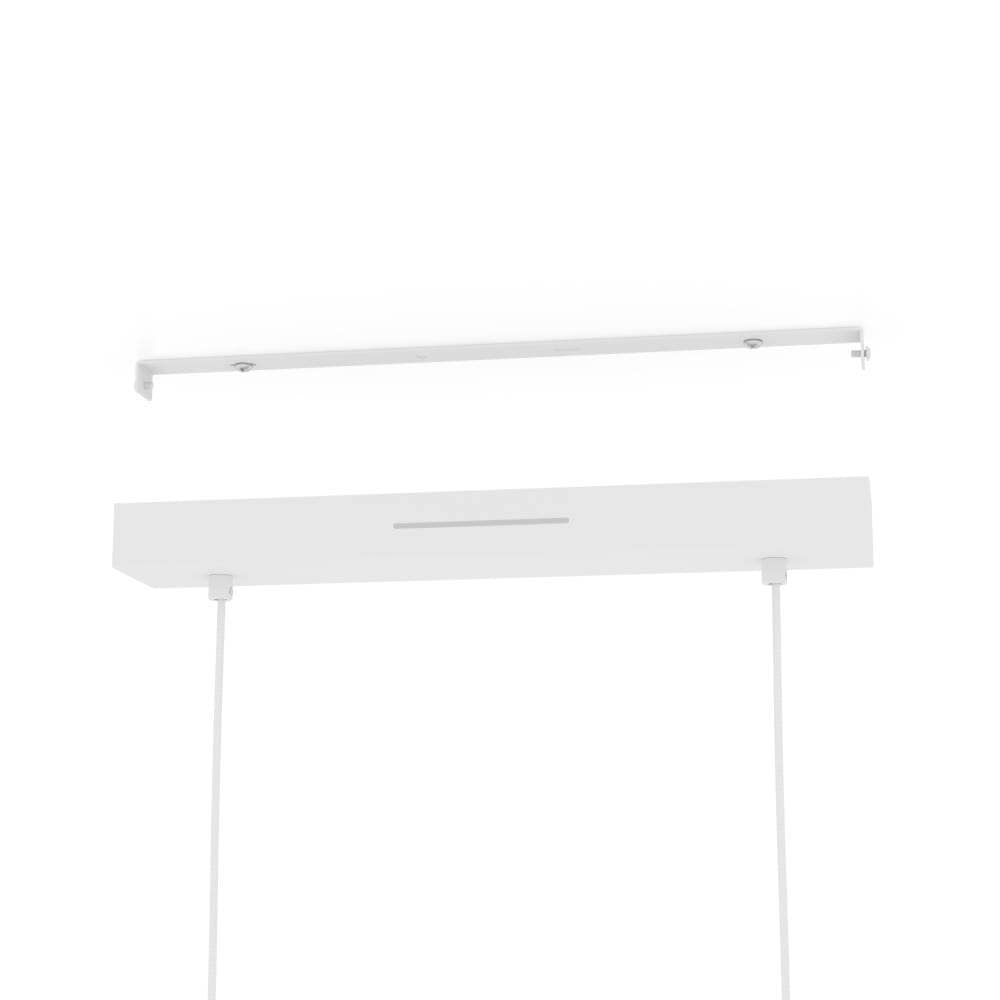 EGLO Hängeleuchte »PORTICO-Z Hängelampe Holz weiß, ZigBee 3.0, Timer, Pendelleuchte«, 4 flammig, Leuchtmittel LED-Modul | LED fest integriert, App / Sprachsteuerung Alexa, 88x15x110cm, exkl. Fernbedienung