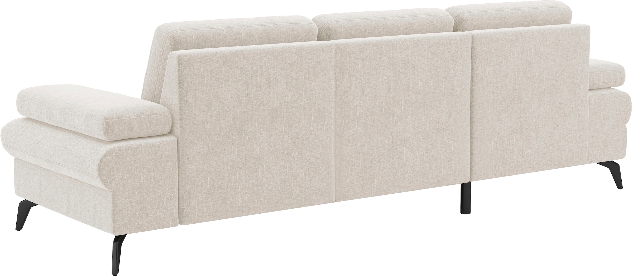 sit&more Ecksofa »Morris Jubi L-Form«, inkl. Armteilfunktion und 1 Zierkissen, wahlweise mit Bettfunktion