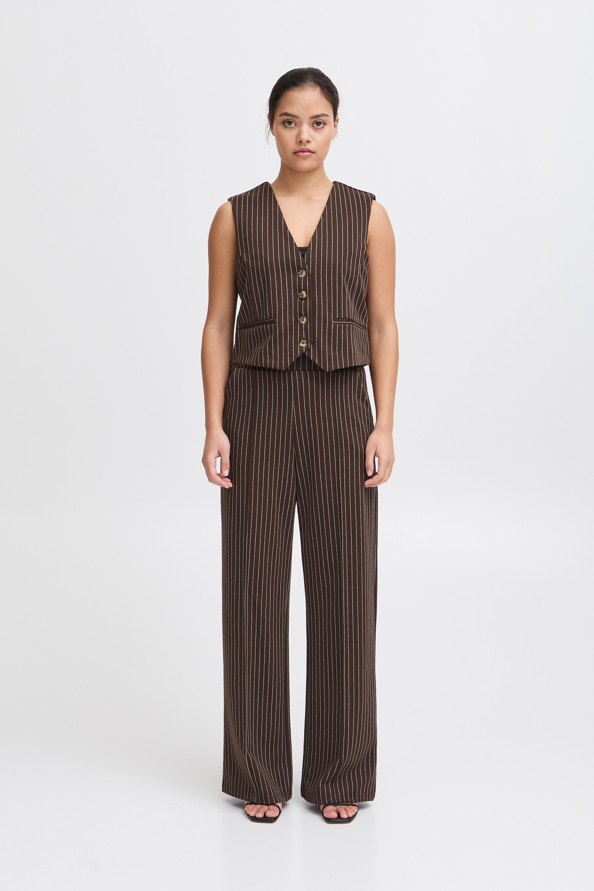 Ichi Sweatweste »Sweatweste IXKATE PINSTRIPED WA«