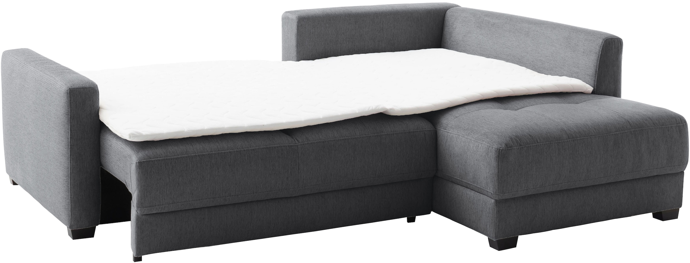 Mr. Couch Ecksofa »Pierre, L-Form mit Taschenfederkern« mit DuraSpring-Taschenfederkern bis 140 kg belastbar