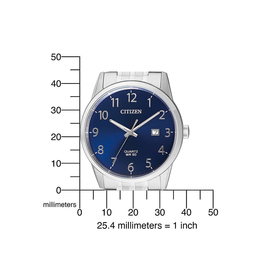 Citizen Quarzuhr Armbanduhr, Herrenuhr, Damenuhr, Edelstahlarmband, Datum