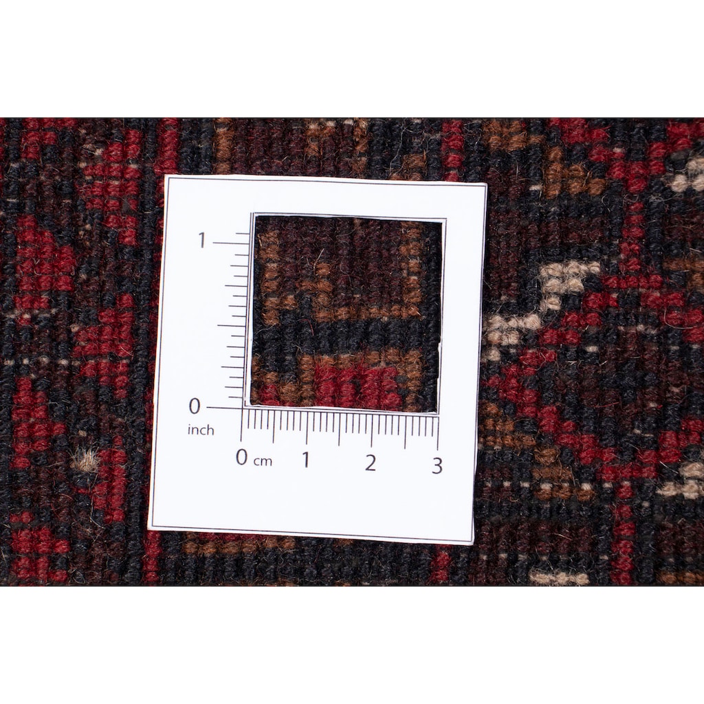 morgenland Orientteppich »Belutsch - 126 x 86 cm - dunkelrot«, rechteckig, Wohnzimmer, Handgeknüpft, Einzelstück mit Zertifikat
