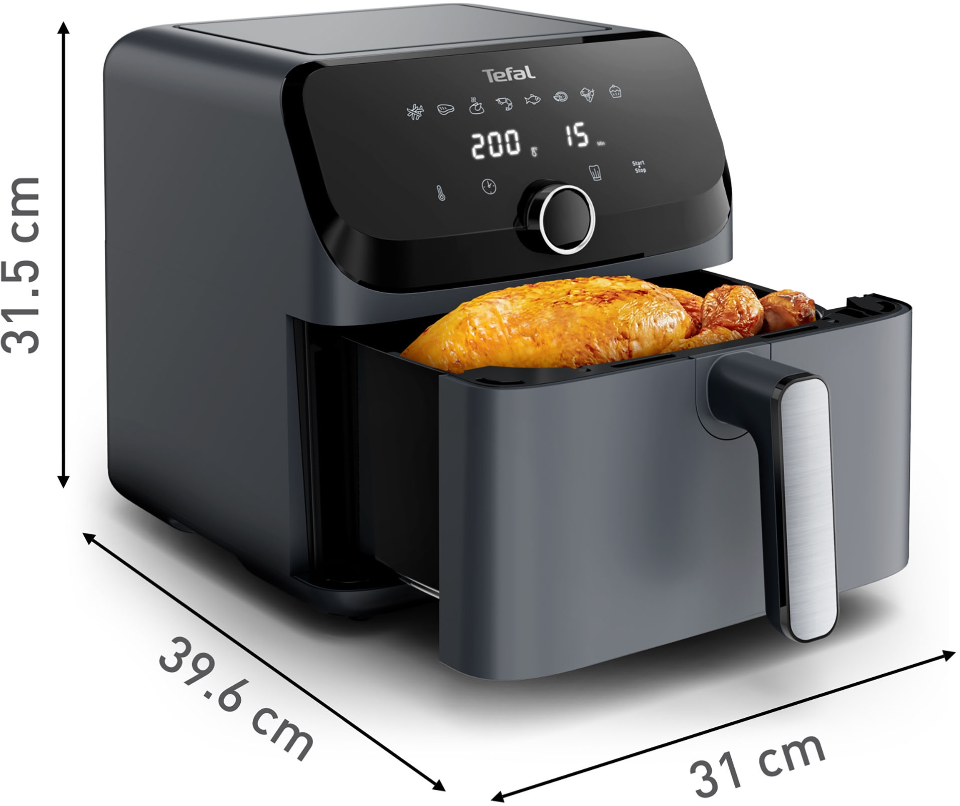 Tefal Heißluftfritteuse »Tefal EY855B Easy Fry Mega Heißluftfritteuse«, 2020 W