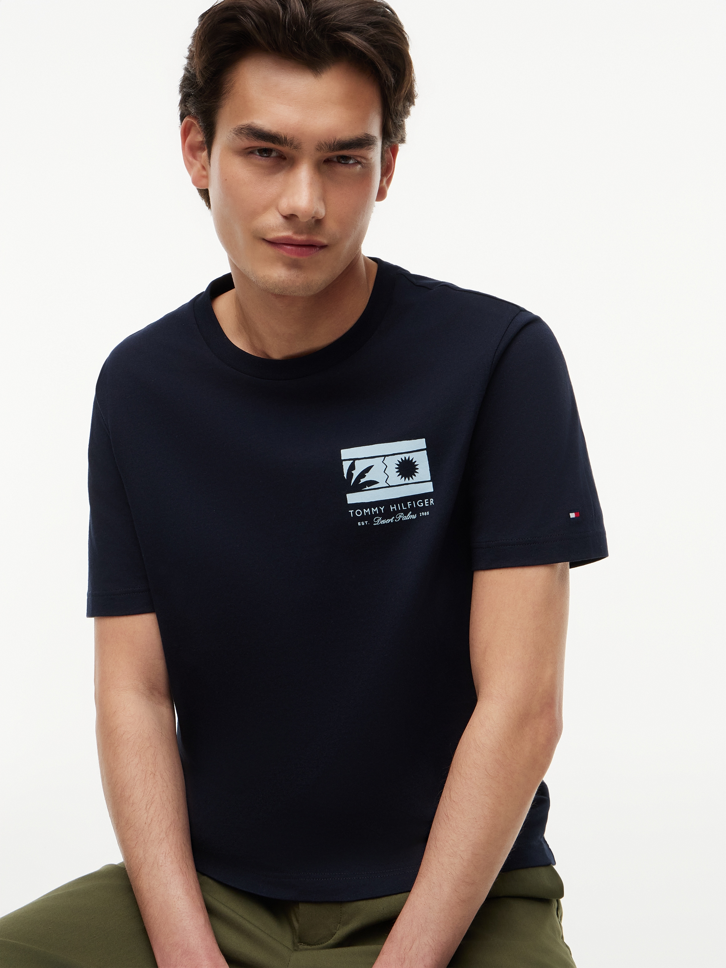 Tommy Hilfiger T-Shirt »MONO SUN GRAPHIC REGULAR TEE« aus Jersey mit Logo-Grafik