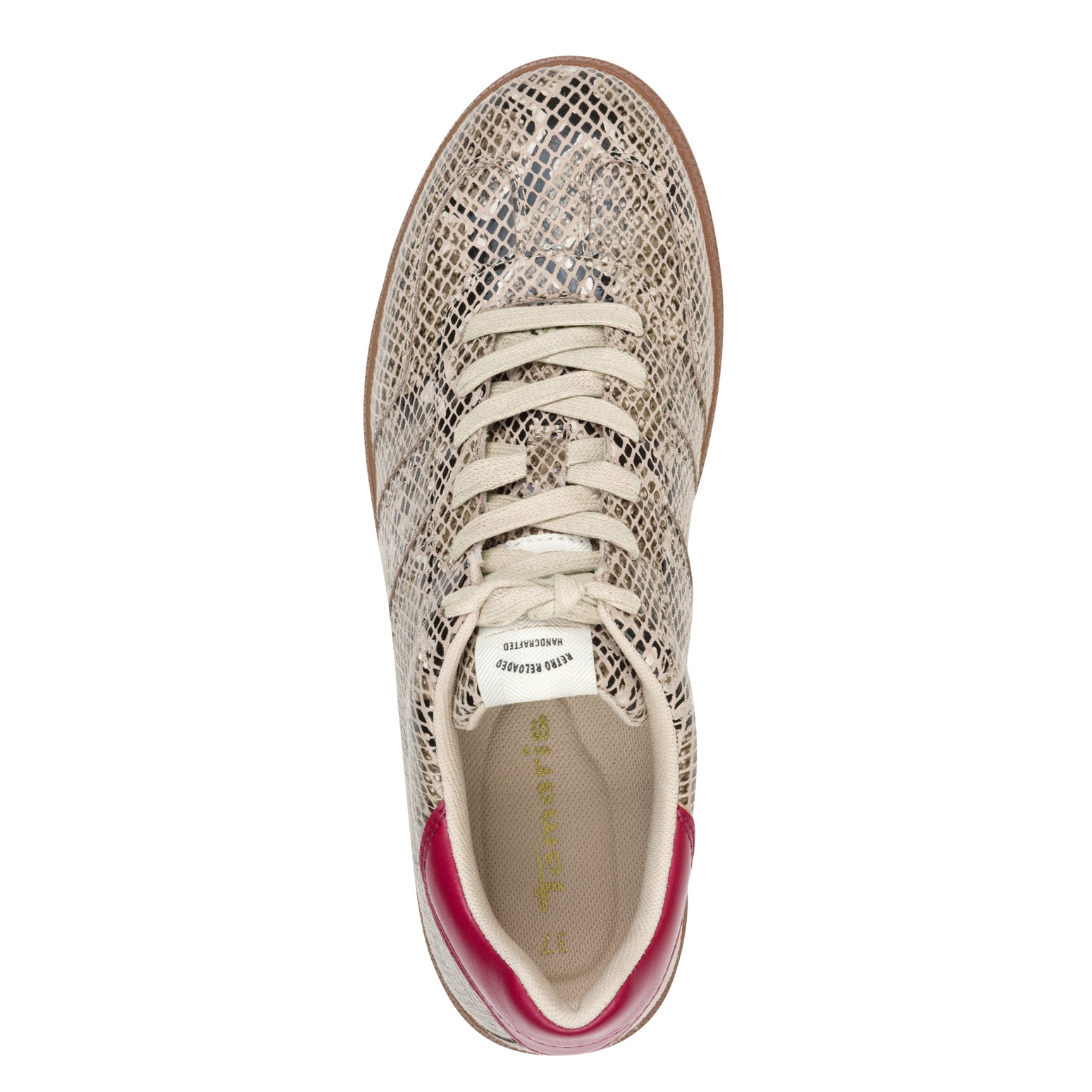 Tamaris Sneaker  , Freizeitschuh, Halbschuh, Schnürschuh mit gepolstertem Schaftrand