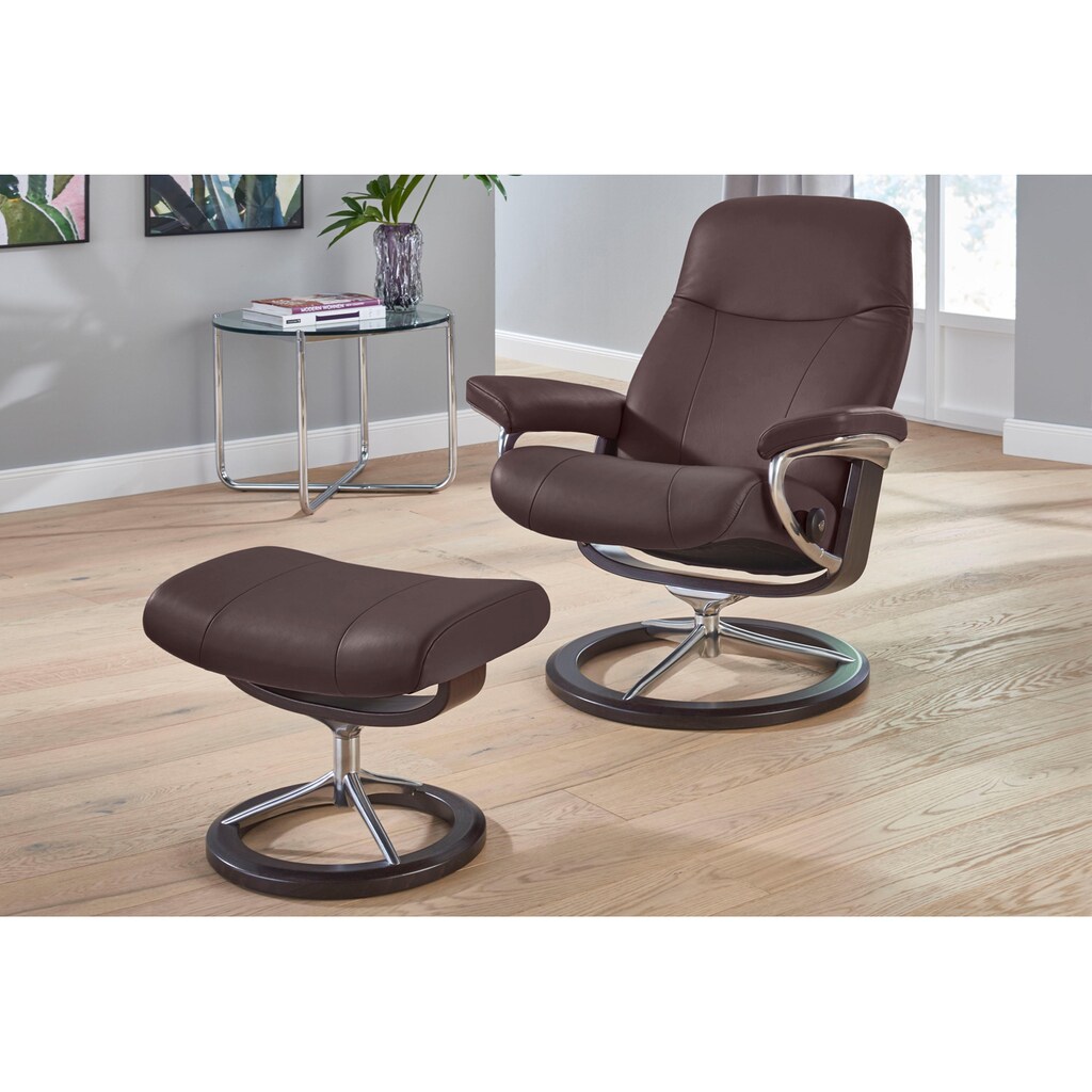 Stressless® Relaxsessel »Garda«, (Set, Relaxsessel mit Hocker)