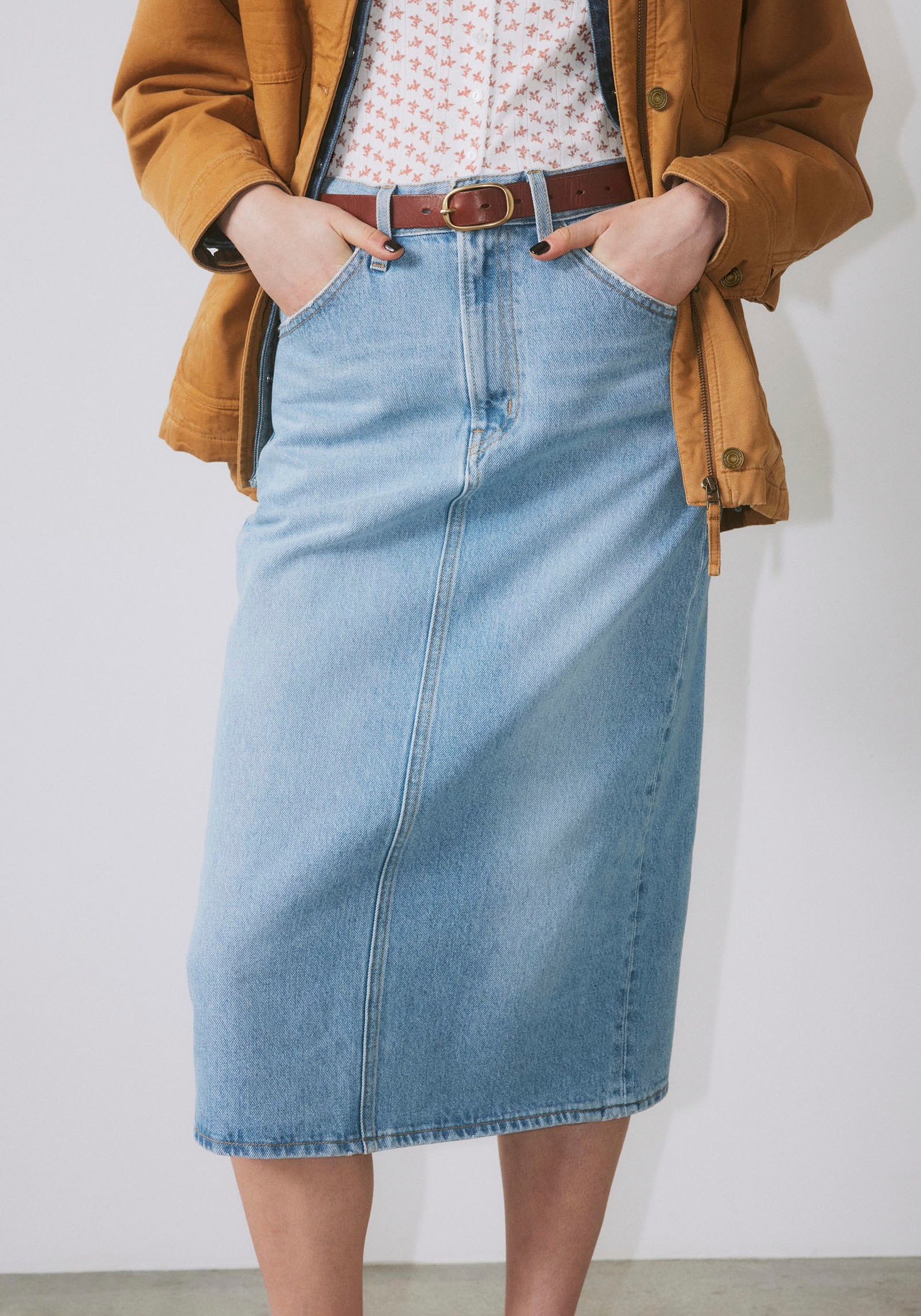 Levi's® Ledergürtel »WOMEN'S CHARLIE BELT«, mit Logoprägung